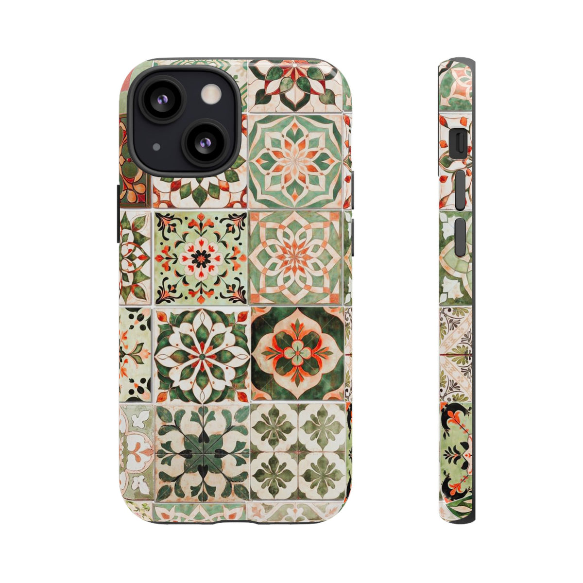 Vintage Mosaic Tile Graphic Tough Phone Cases