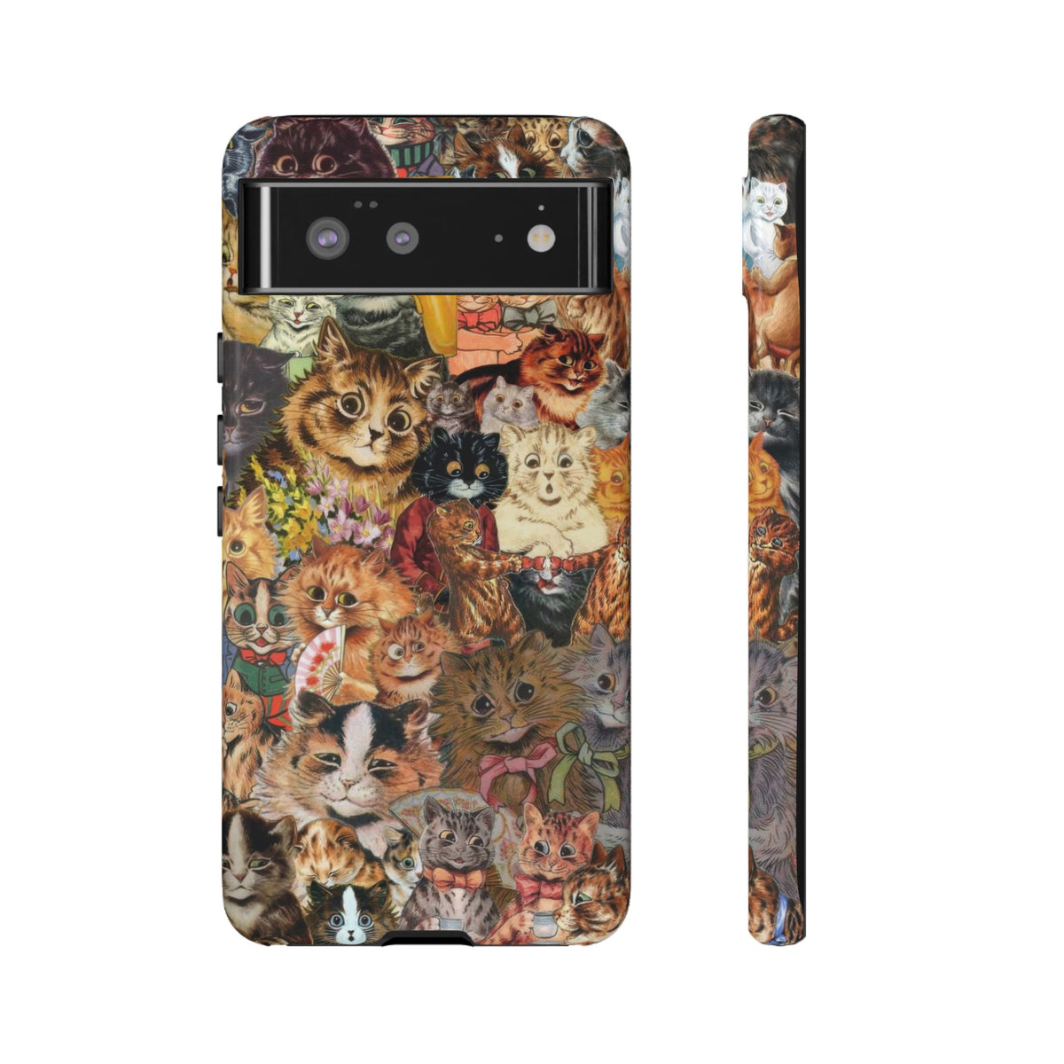 Aesthetic Cats Case - Vintage Kitty Graphic Tough Phone Cases