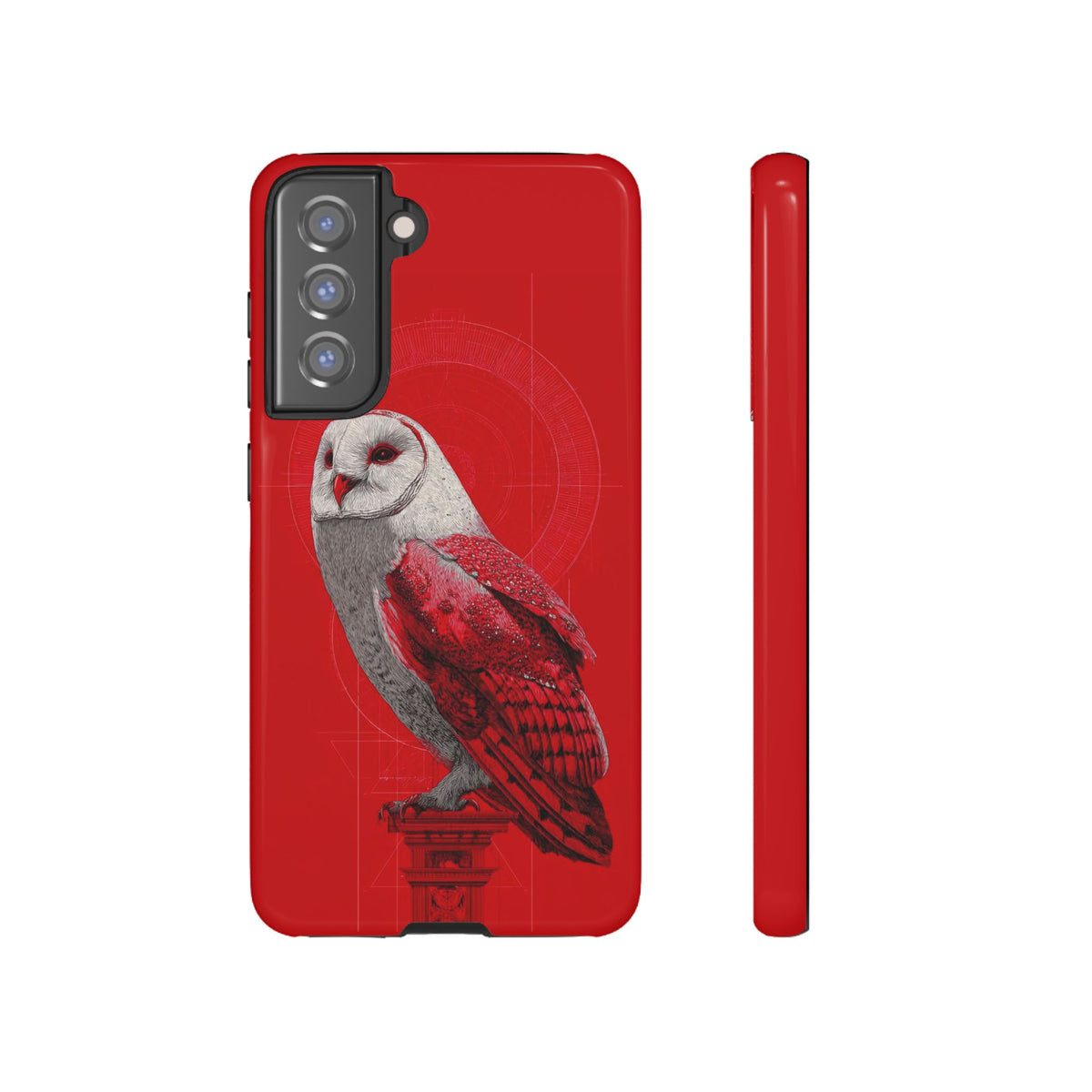 The Owl - Etching Style Series Graphic Tough Phone Cases