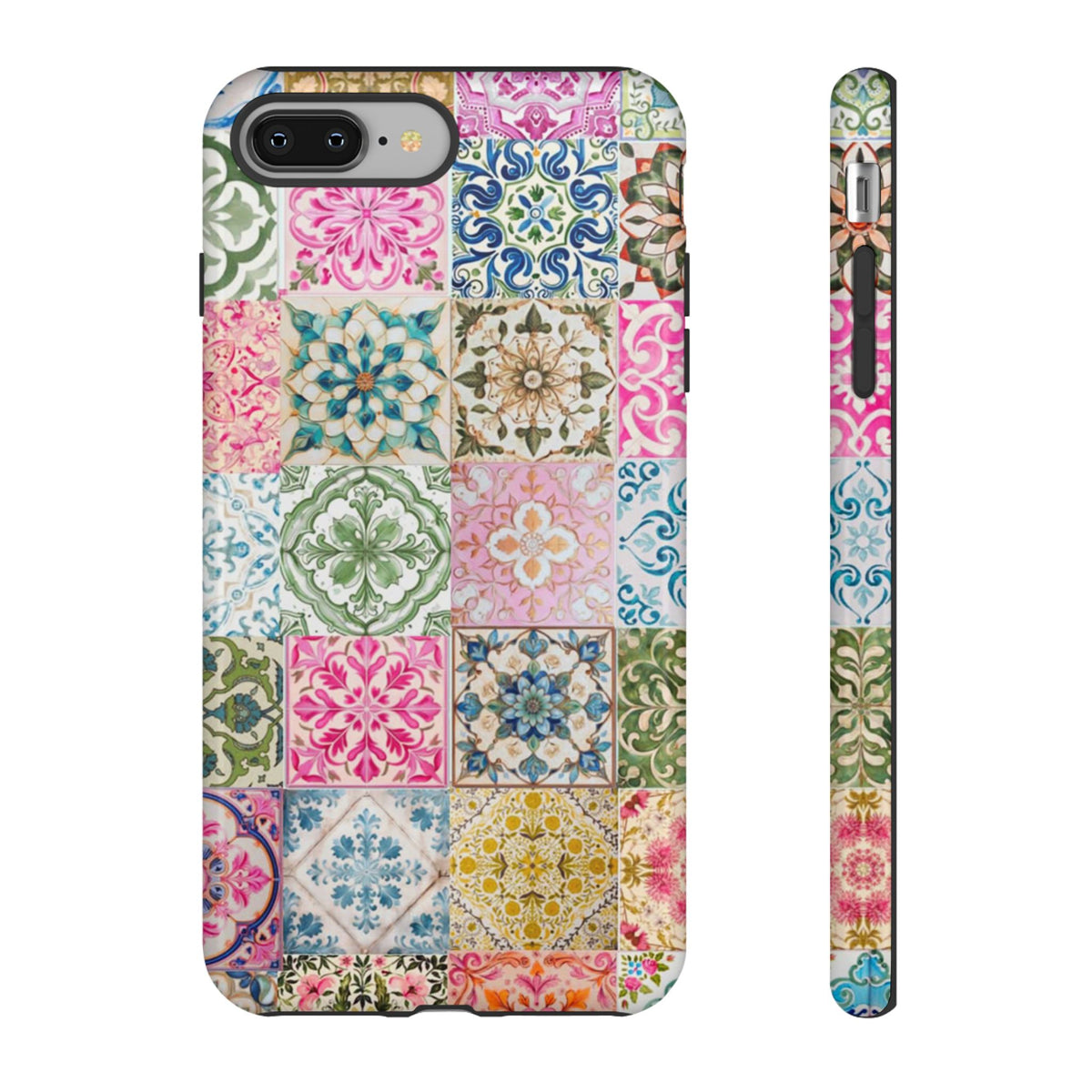 Vintage Mosaic Tile Graphic Tough Phone Cases