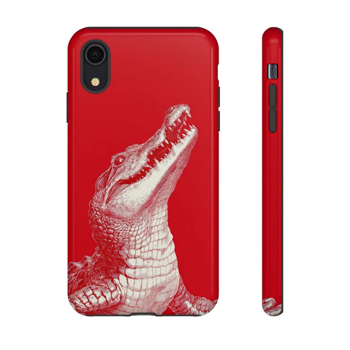 The Crocodile - Etching Style Series Graphic Tough Phone Cases