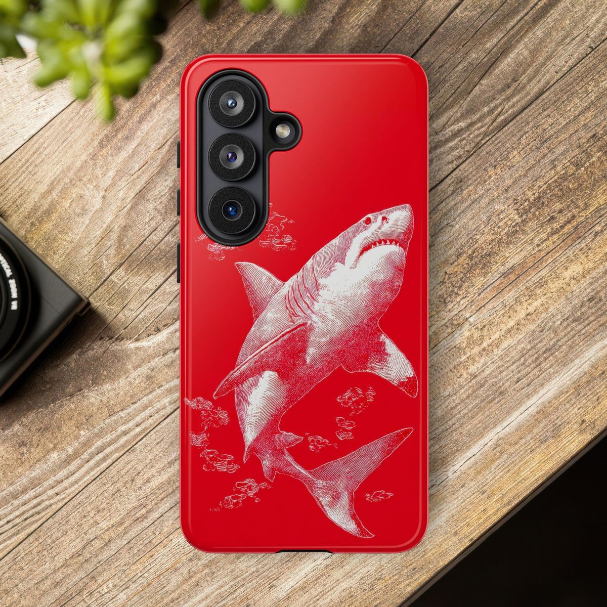 The Shark - Etching Style Series Graphic Tough Phone Cases