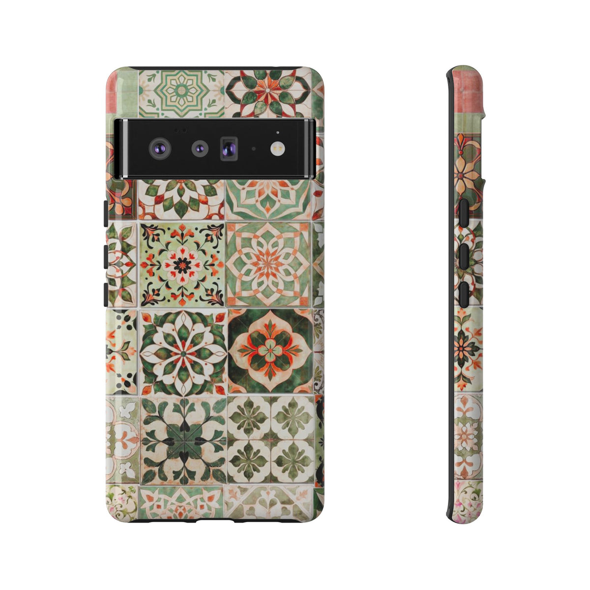 Vintage Mosaic Tile Graphic Tough Phone Cases