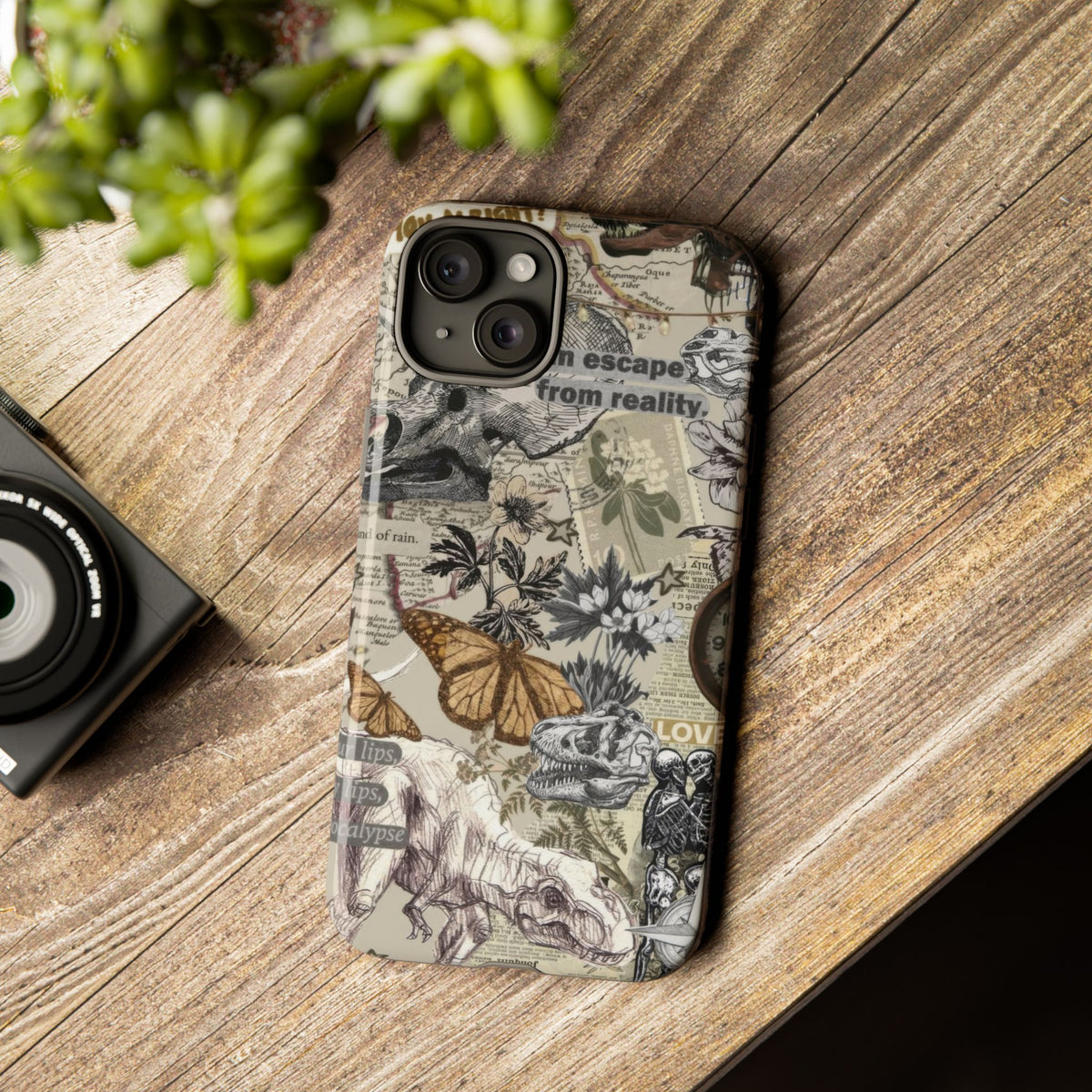 Aesthetic Dinosaur Case - Vintage Jurassic World Graphic Tough Phone Cases