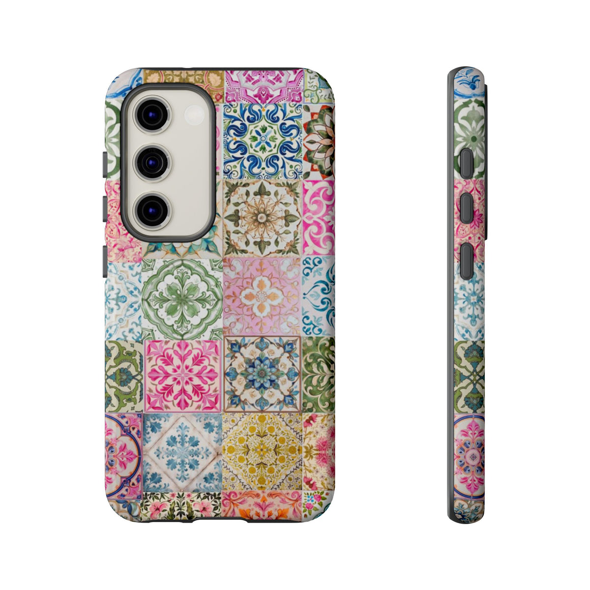 Vintage Mosaic Tile Graphic Tough Phone Cases