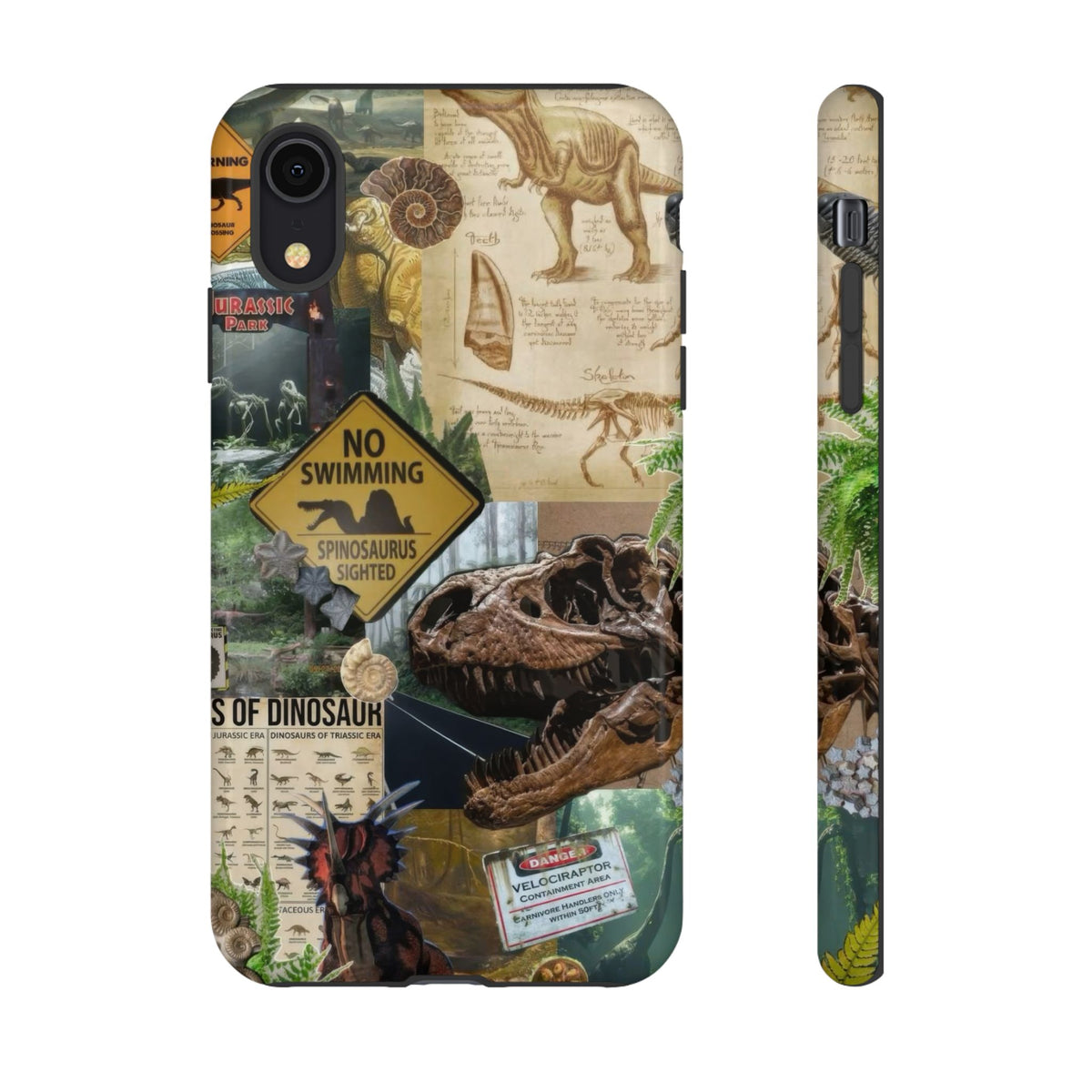 Aesthetic Dinosaur Case - Vintage Jurassic World Graphic Tough Phone Cases