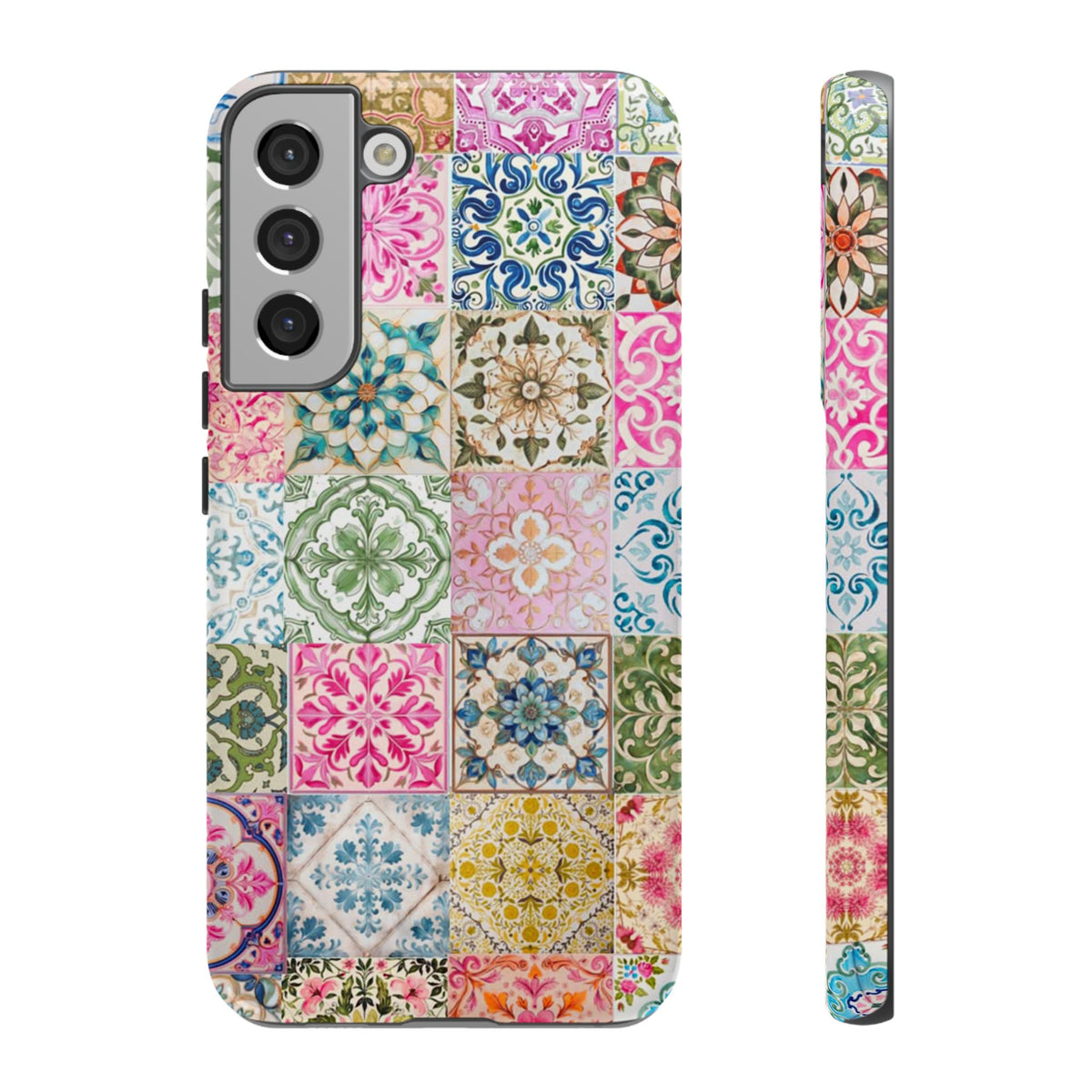 Vintage Mosaic Tile Graphic Tough Phone Cases
