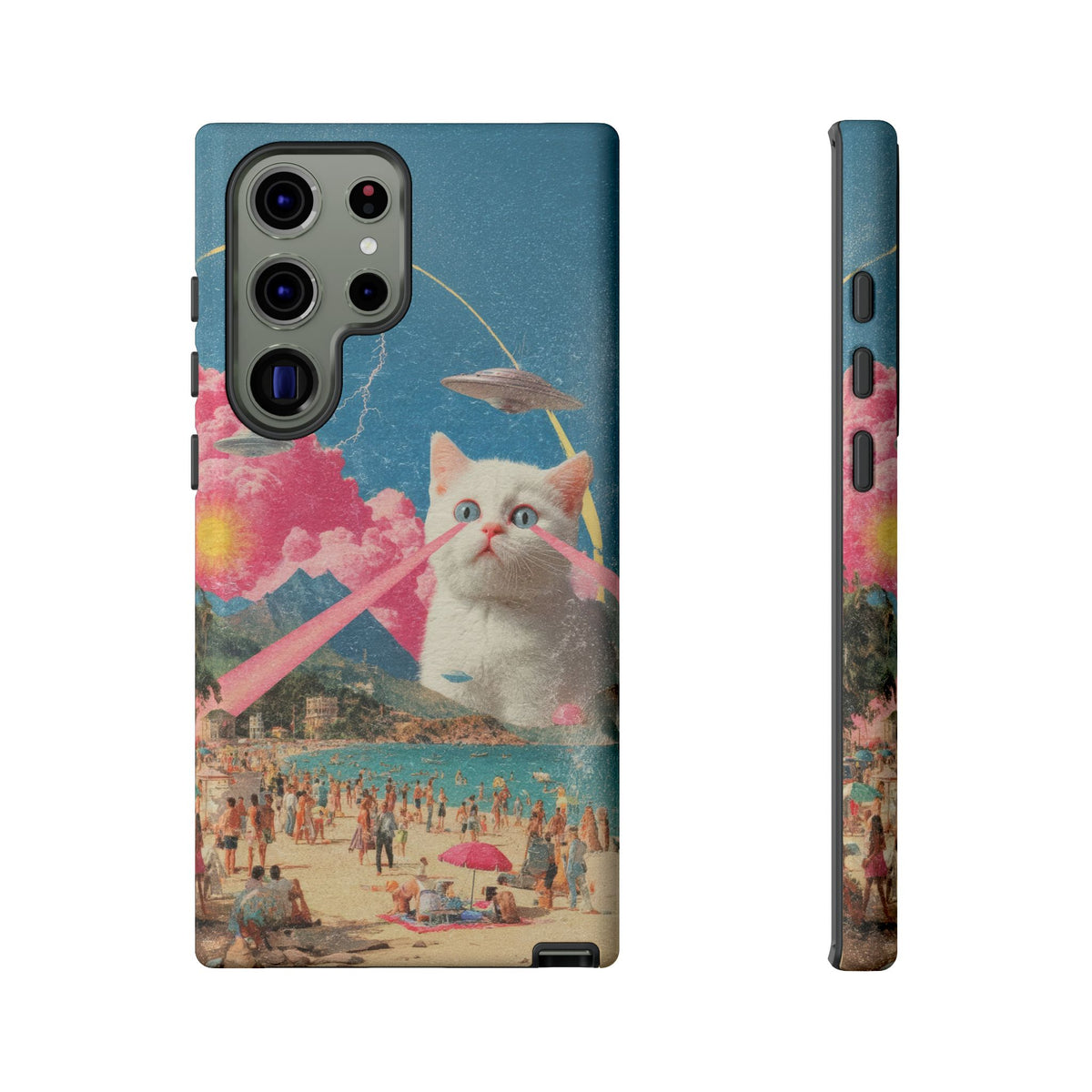 Vintage Alien UFO Graphic Tough Phone Cases