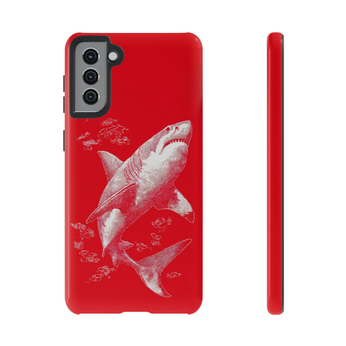 The Shark - Etching Style Series Graphic Tough Phone Cases