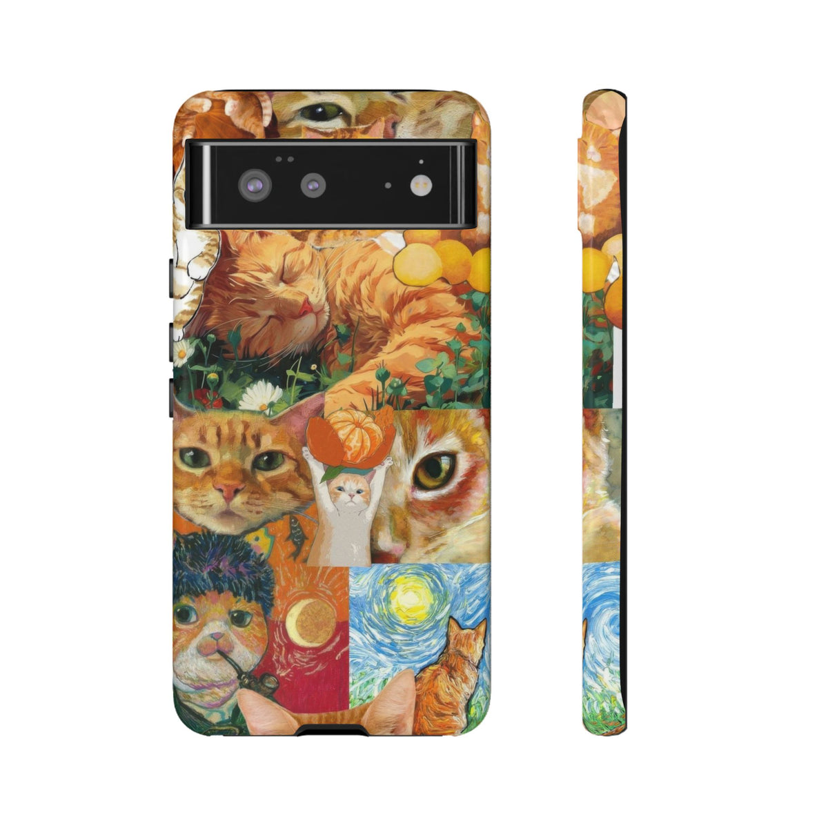 Aesthetic Cats Case - Vintage Kitty Graphic Tough Phone Cases