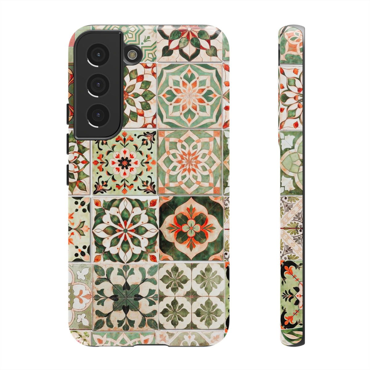 Vintage Mosaic Tile Graphic Tough Phone Cases