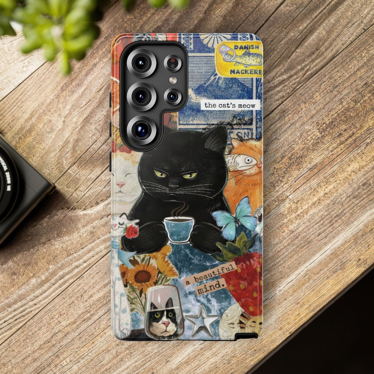 Aesthetic Cats Case - Vintage Kitty Graphic Tough Phone Cases