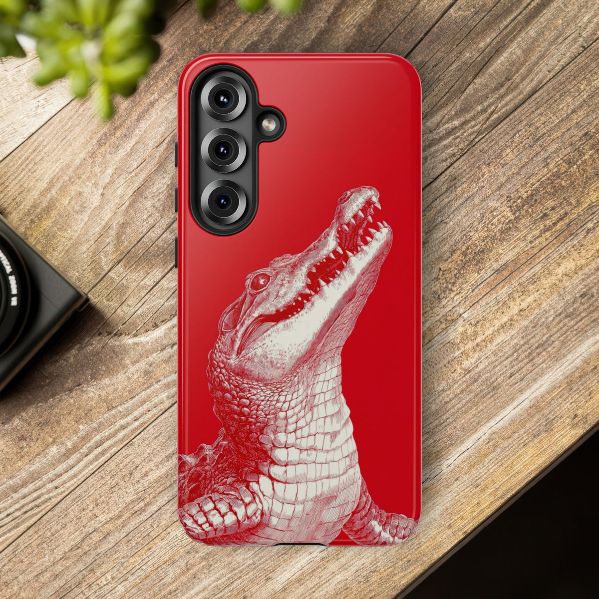 The Crocodile - Etching Style Series Graphic Tough Phone Cases