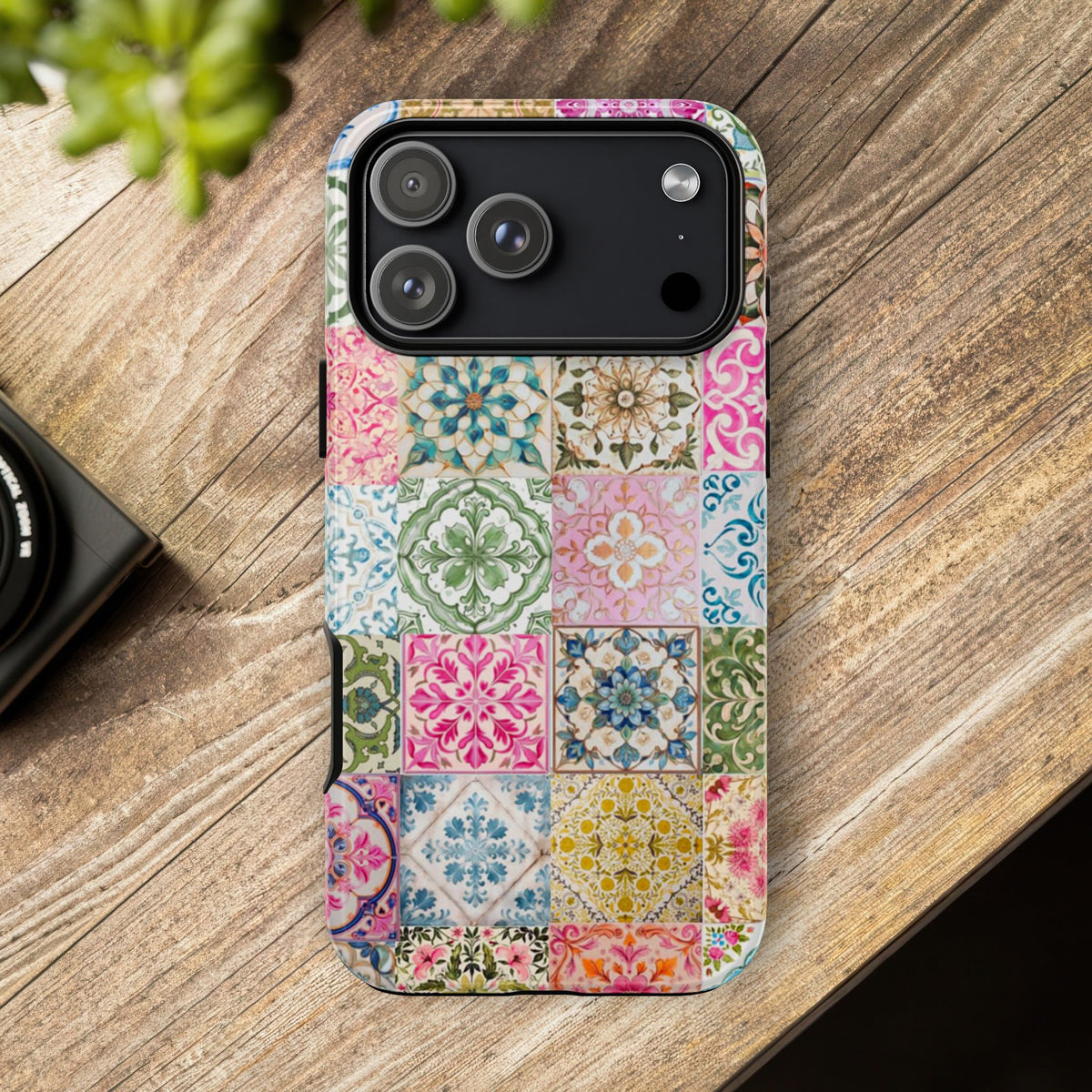 Vintage Mosaic Tile Graphic Tough Phone Cases