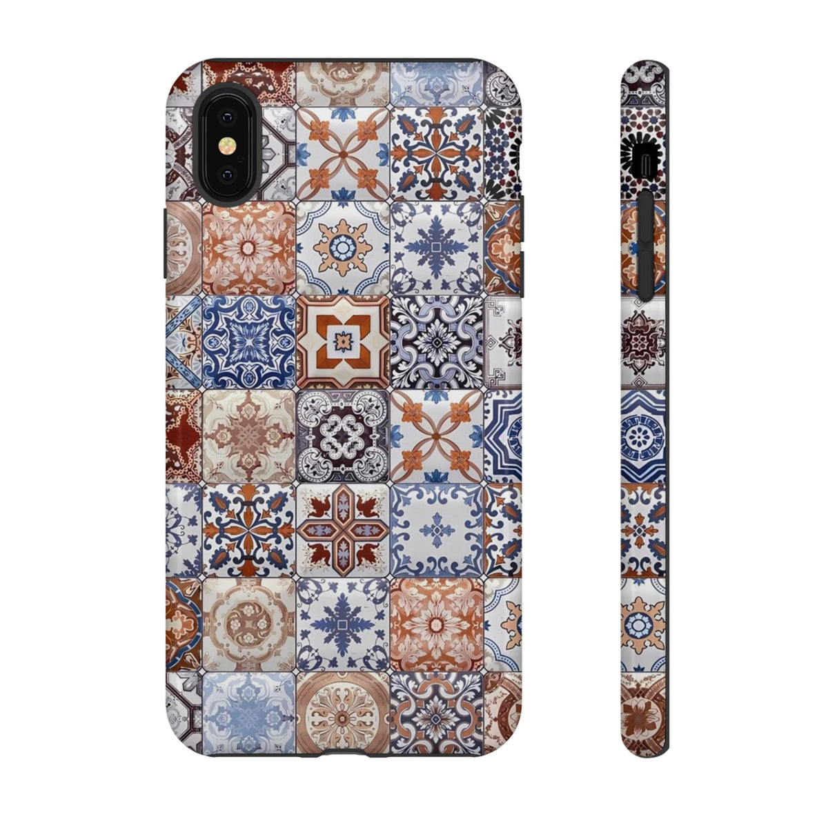 Vintage Mosaic Tile Graphic Tough Phone Cases