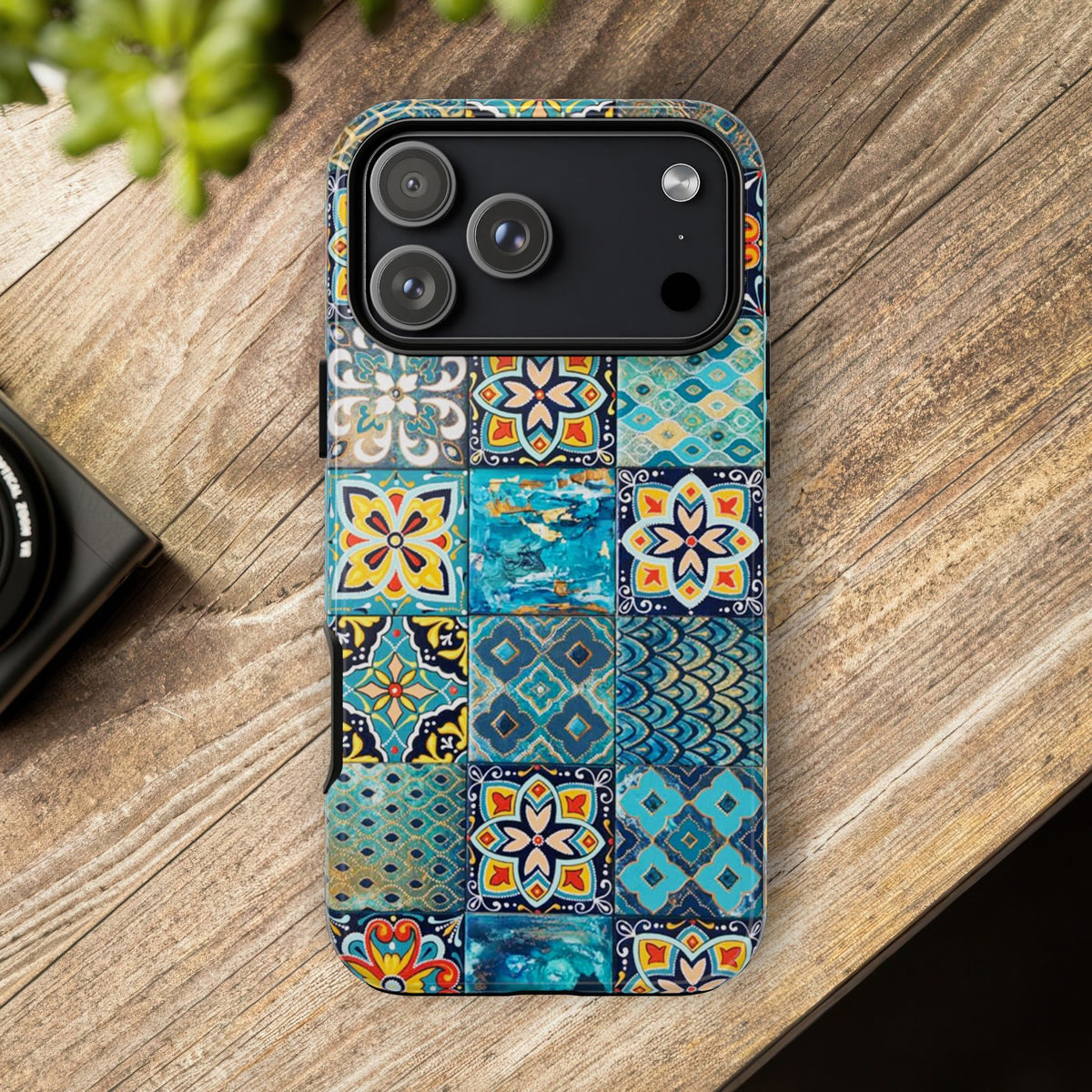 Vintage Mosaic Tile Graphic Tough Phone Cases