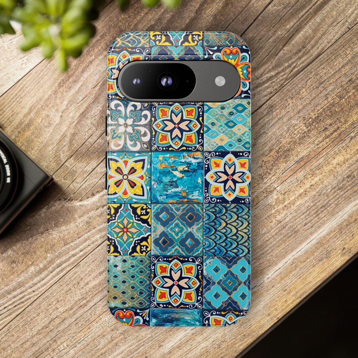 Vintage Mosaic Tile Graphic Tough Phone Cases