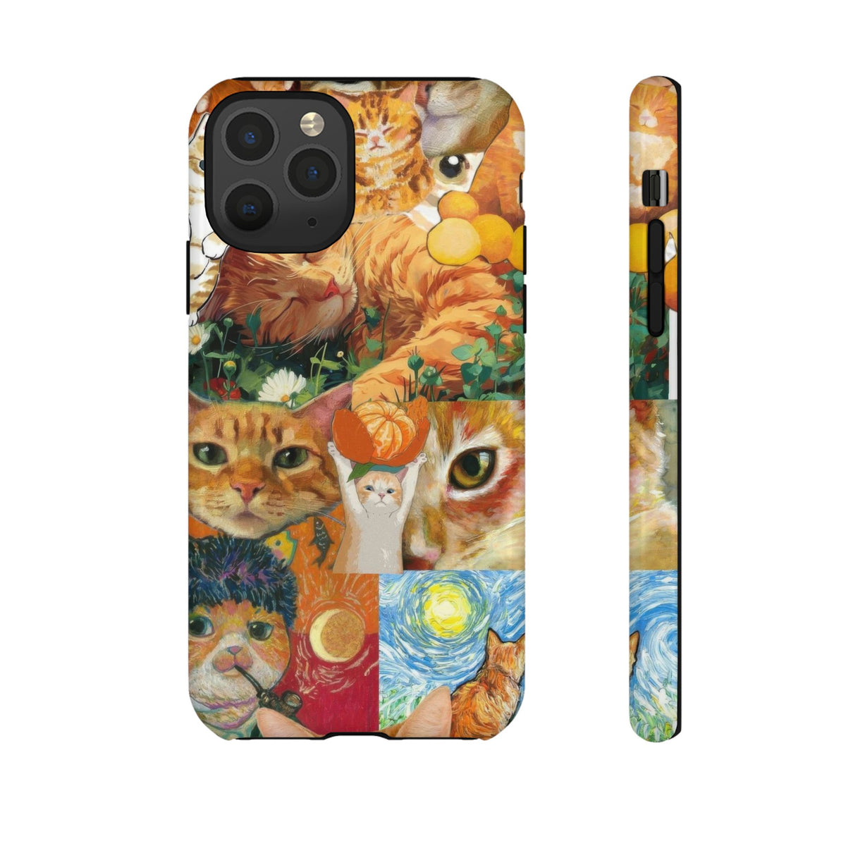 Aesthetic Cats Case - Vintage Kitty Graphic Tough Phone Cases