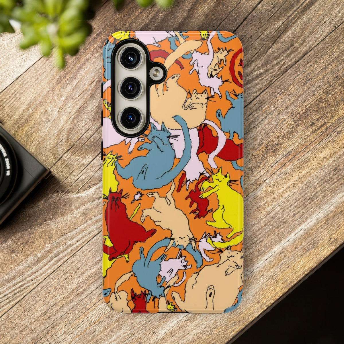 Aesthetic Cats Case - Vintage Kitty Graphic Tough Phone Cases