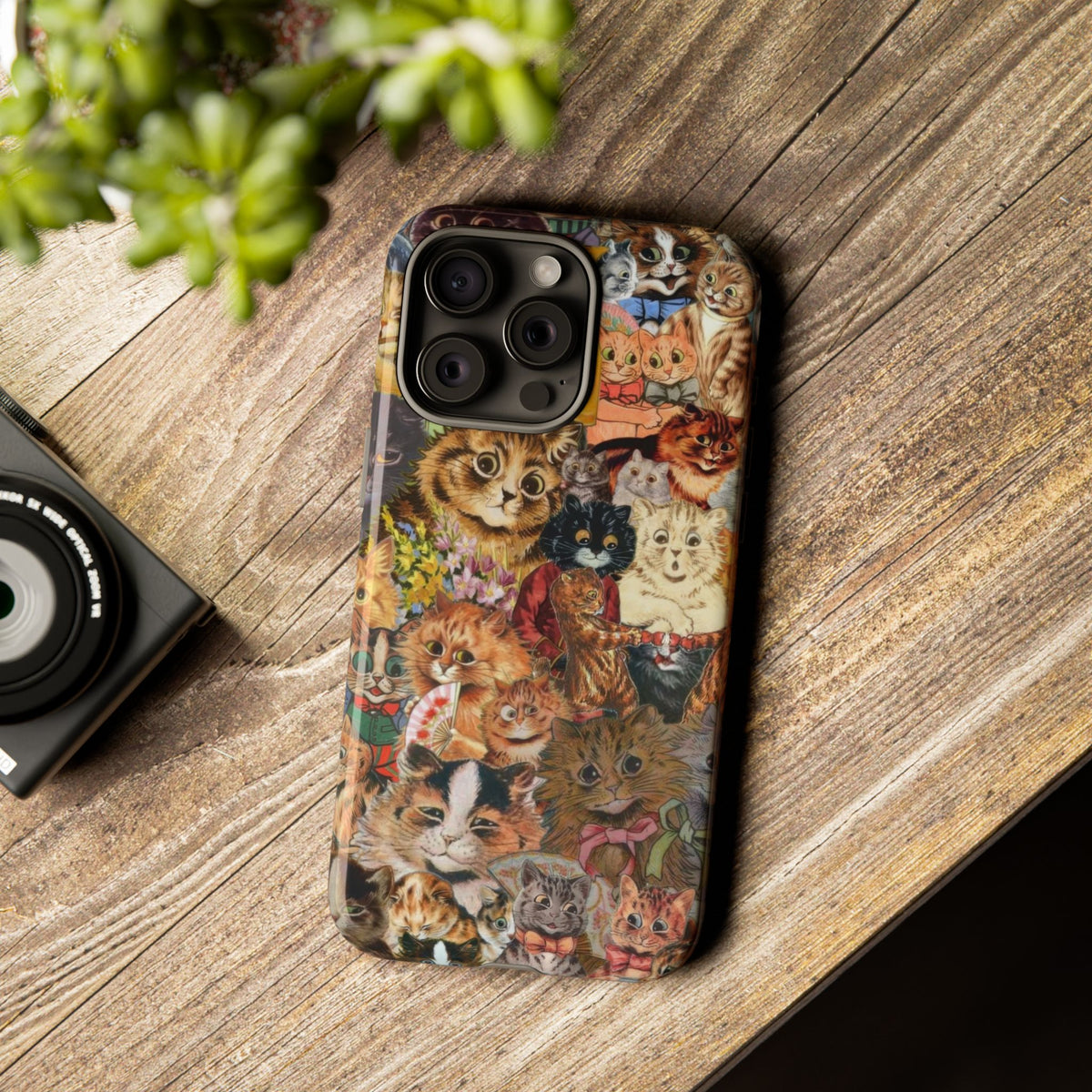 Aesthetic Cats Case - Vintage Kitty Graphic Tough Phone Cases