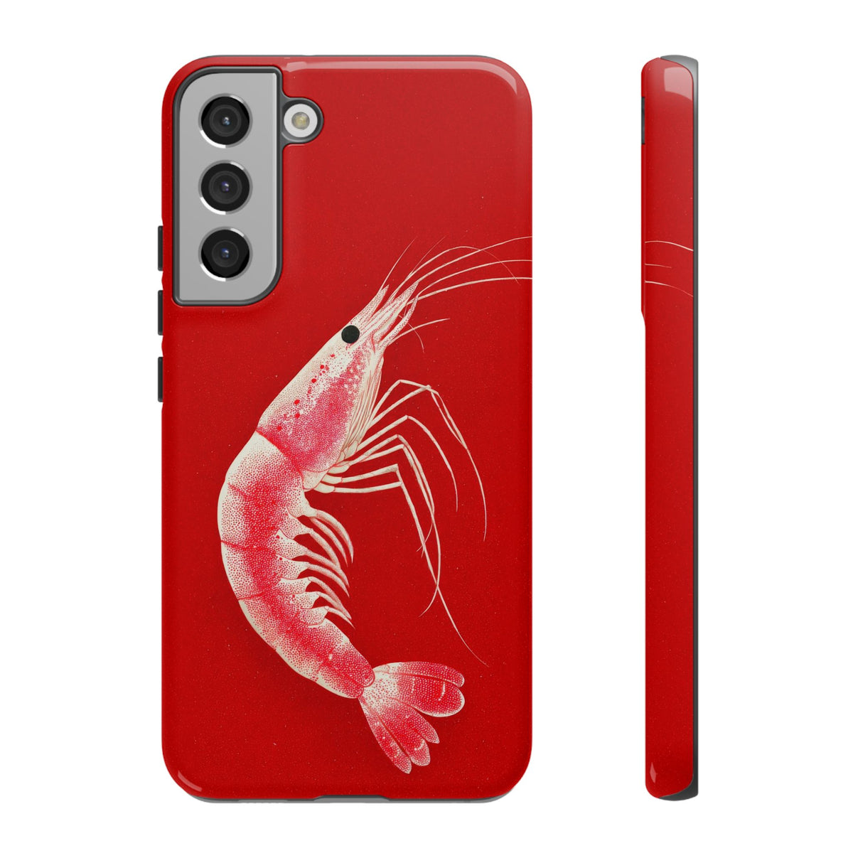 The Shrimp - Etching Style Series Graphic Tough Phone Cases
