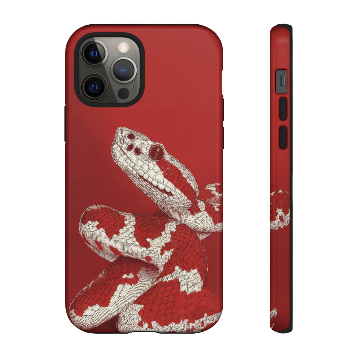 The Snake - Etching Style Series Graphic Tough Phone Cases