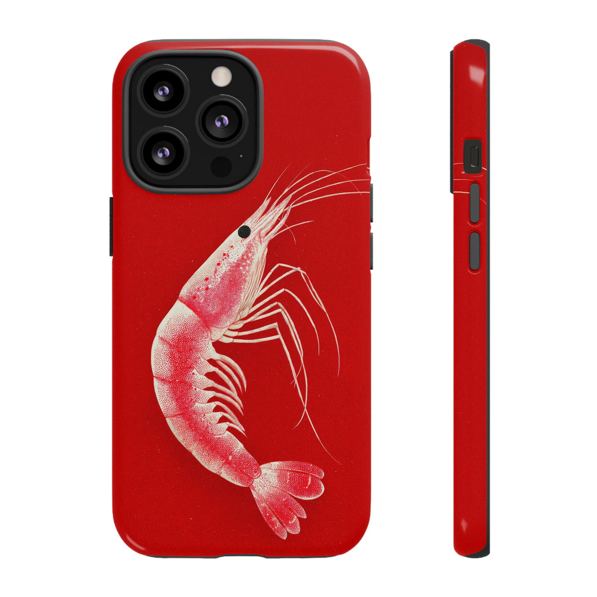 The Shrimp - Etching Style Series Graphic Tough Phone Cases