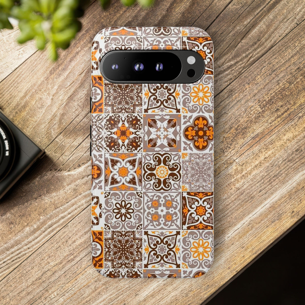 Vintage Mosaic Tile Graphic Tough Phone Cases