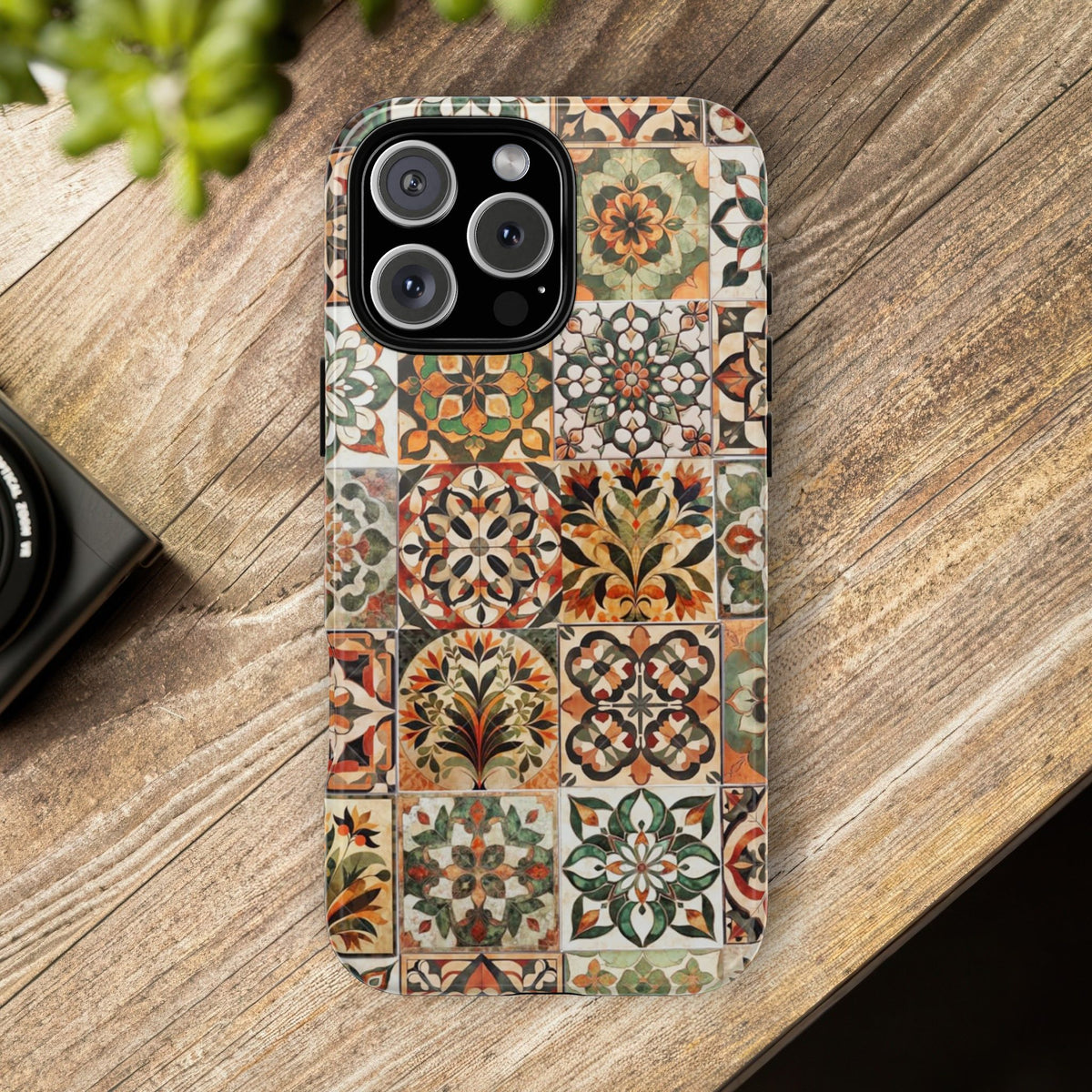 Vintage Mosaic Tile Graphic Tough Phone Cases