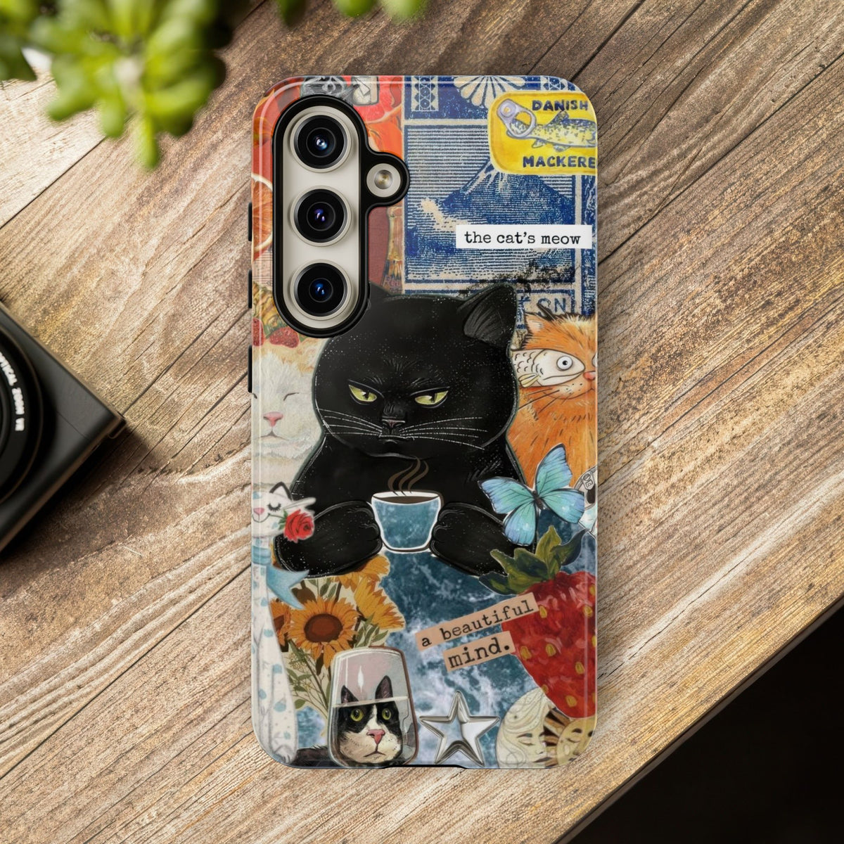Aesthetic Cats Case - Vintage Kitty Graphic Tough Phone Cases