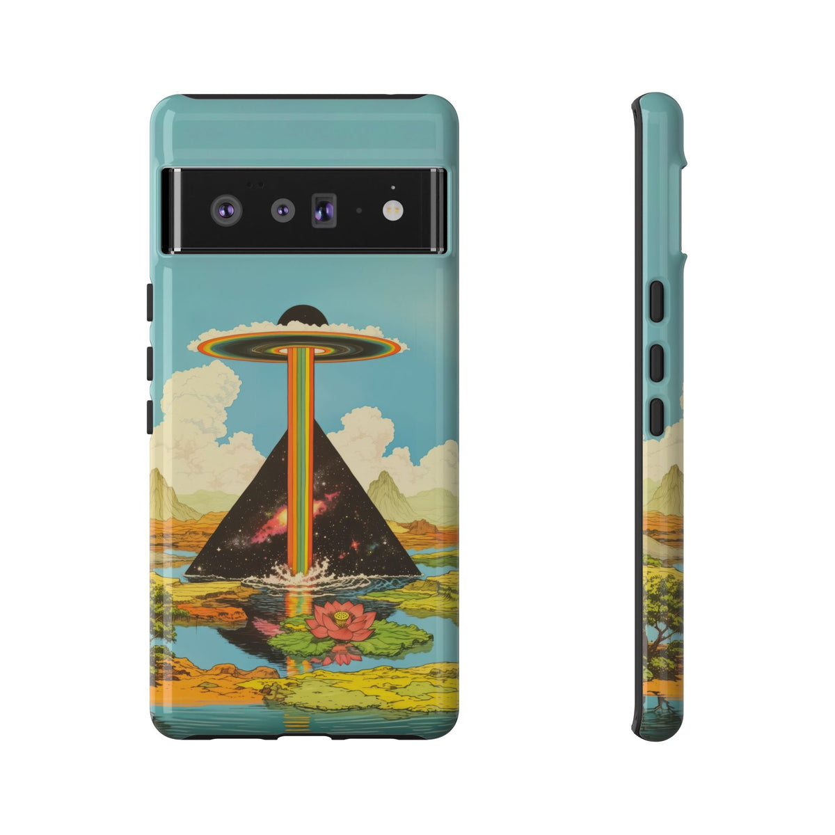 Vintage Alien UFO Graphic Tough Phone Cases