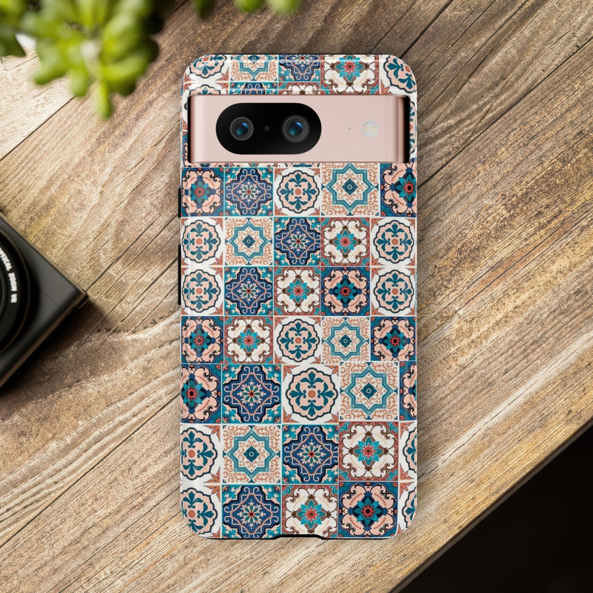Vintage Mosaic Tile Graphic Tough Phone Cases