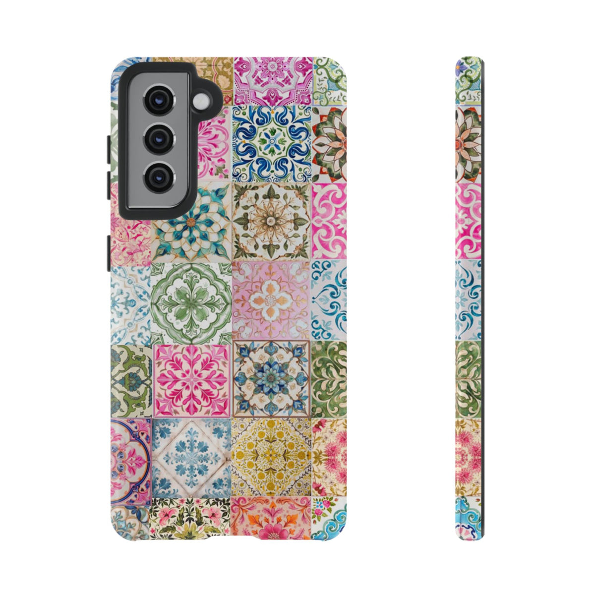 Vintage Mosaic Tile Graphic Tough Phone Cases