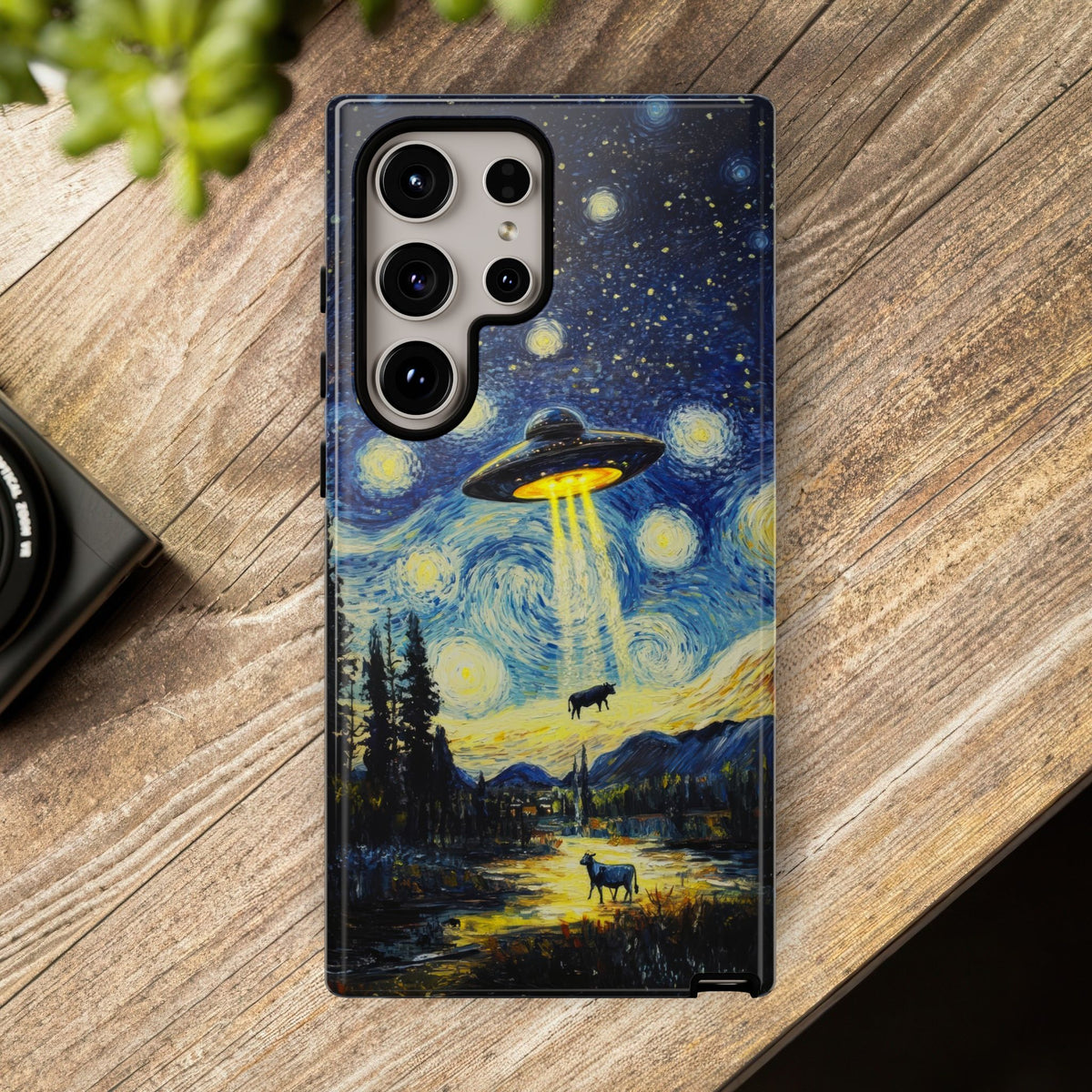 Vintage Alien UFO Graphic Tough Phone Cases