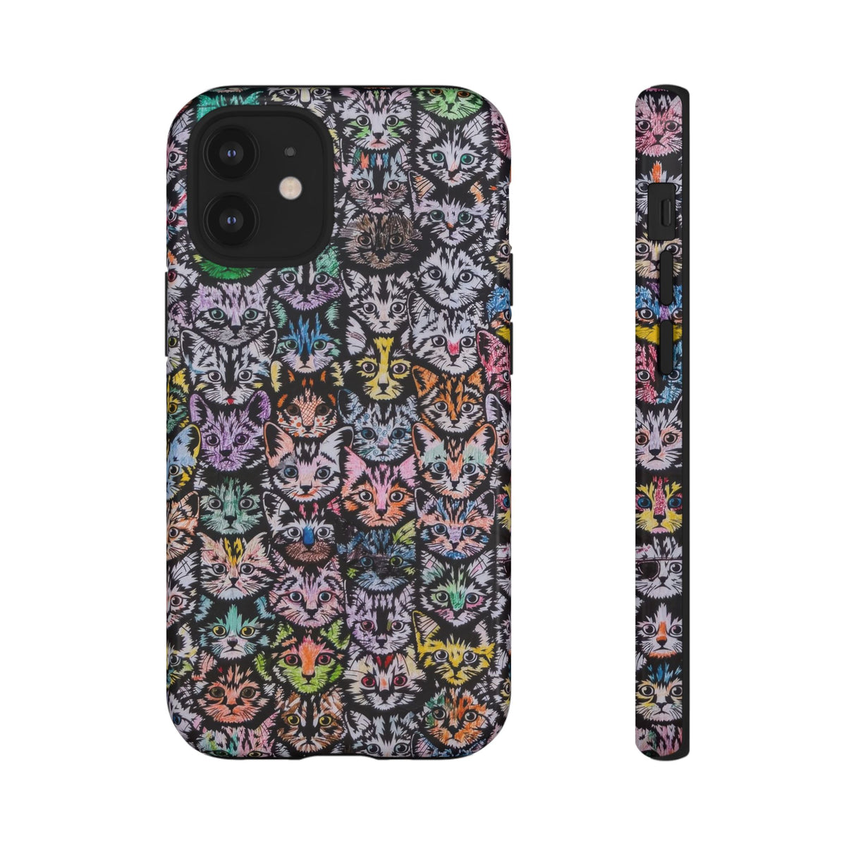 Aesthetic Cats Case - Vintage Kitty Graphic Tough Phone Cases