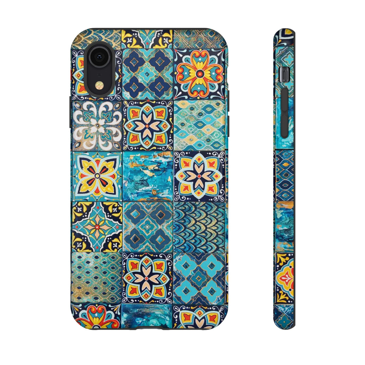 Vintage Mosaic Tile Graphic Tough Phone Cases