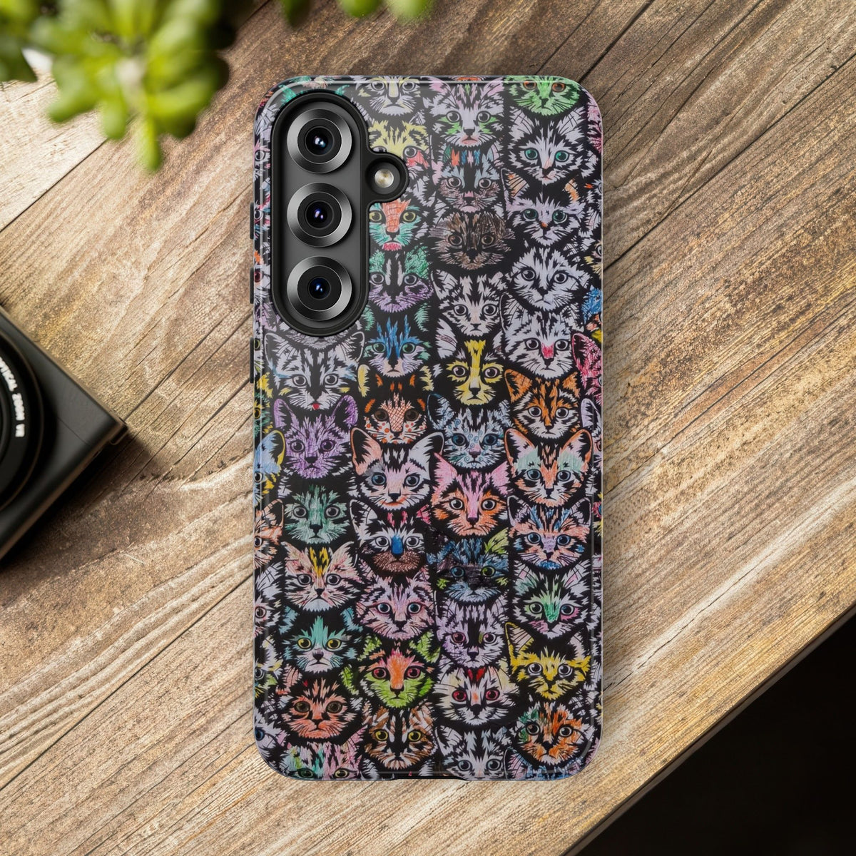 Aesthetic Cats Case - Vintage Kitty Graphic Tough Phone Cases