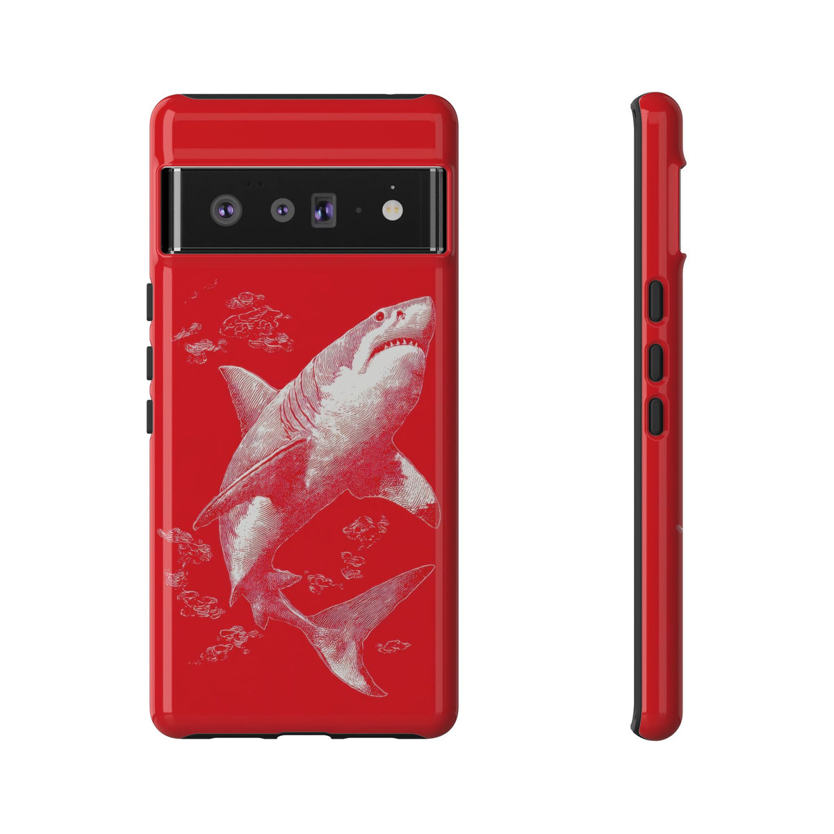The Shark - Etching Style Series Graphic Tough Phone Cases