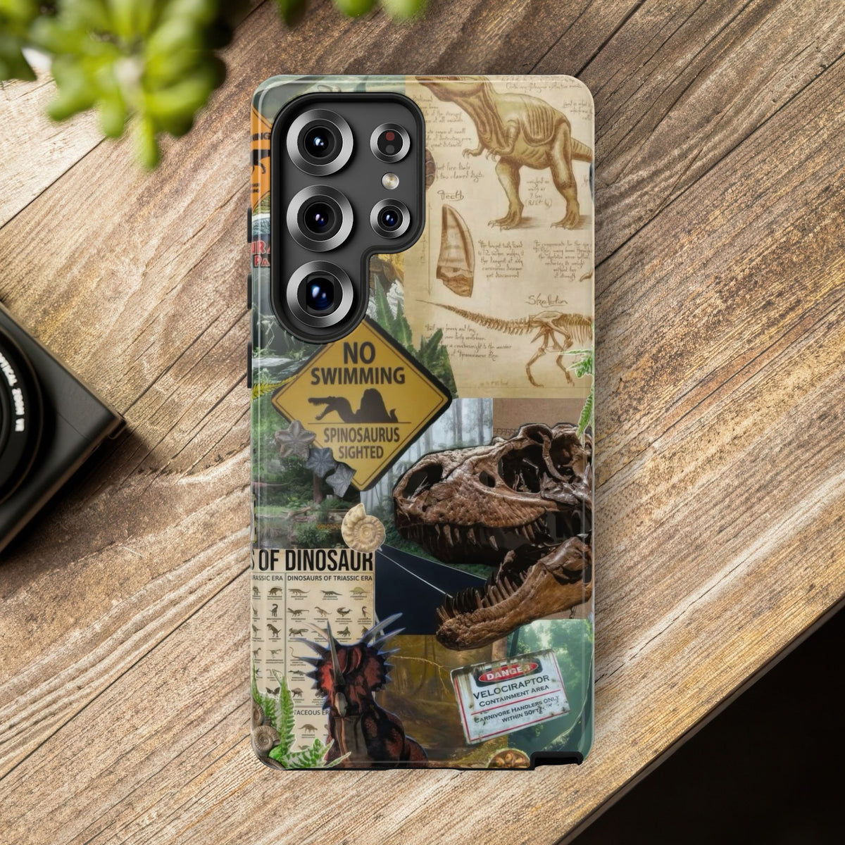 Aesthetic Dinosaur Case - Vintage Jurassic World Graphic Tough Phone Cases
