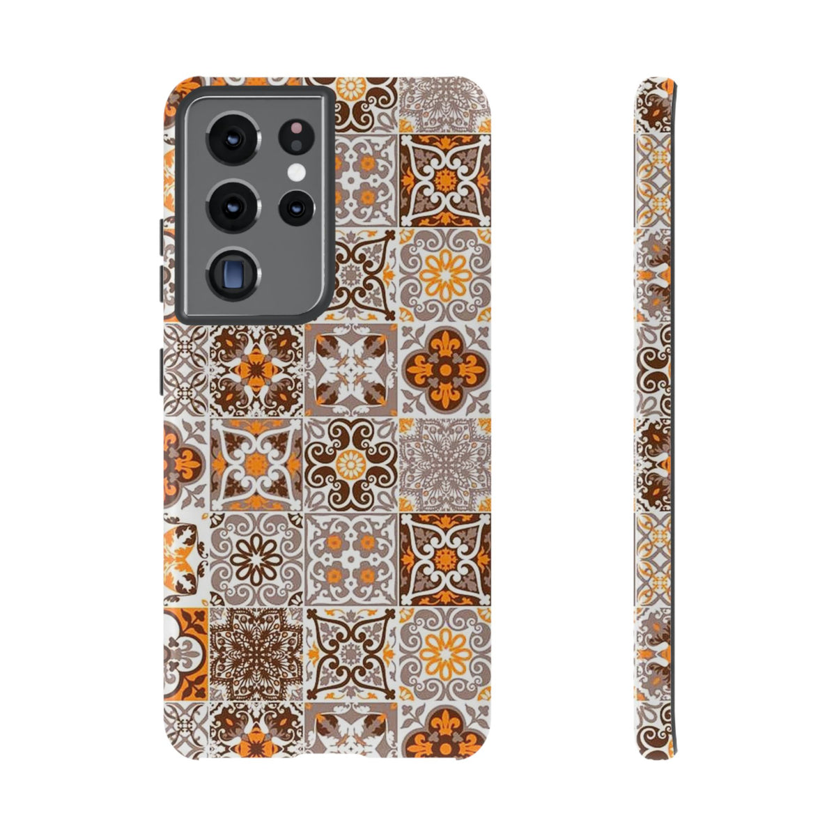 Vintage Mosaic Tile Graphic Tough Phone Cases