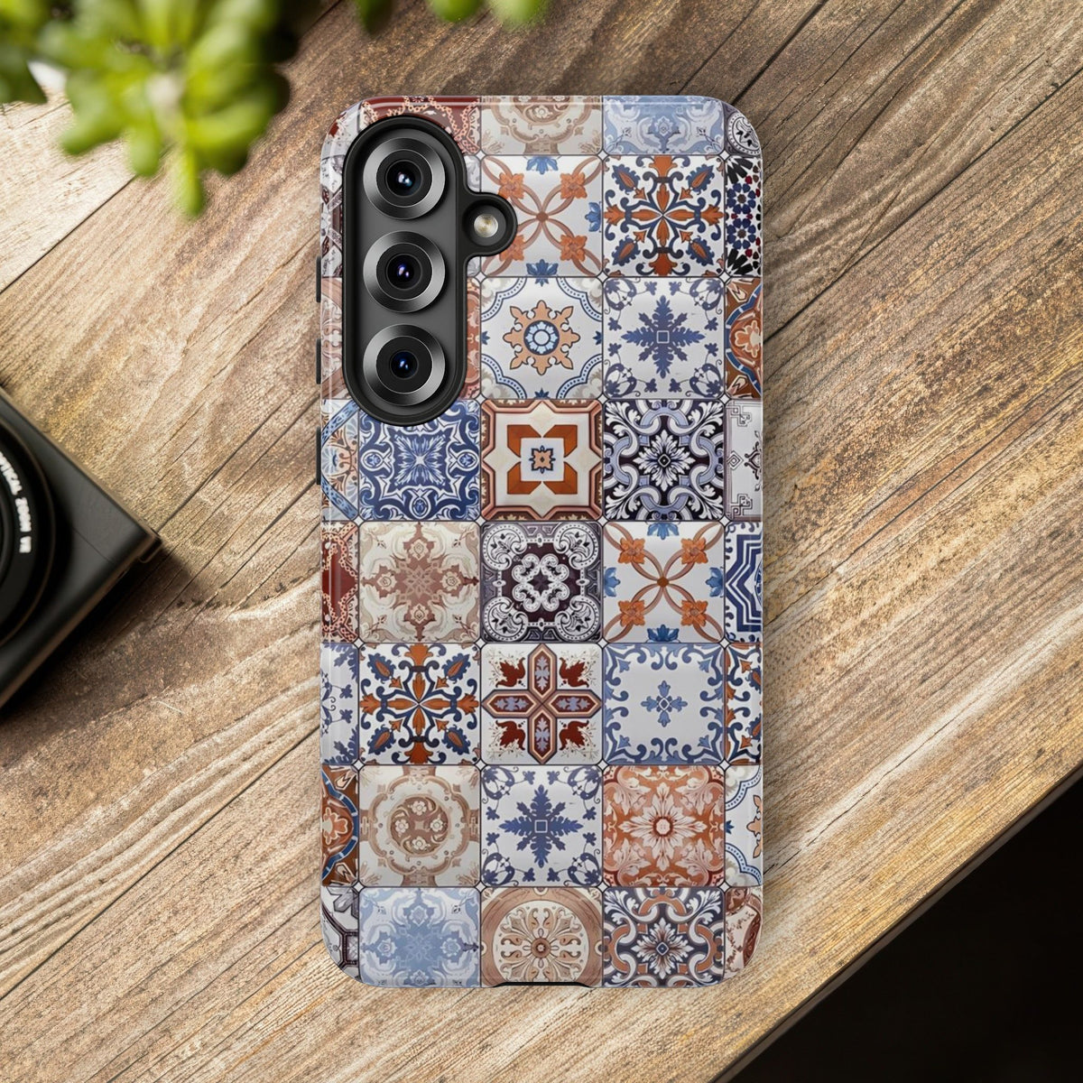 Vintage Mosaic Tile Graphic Tough Phone Cases