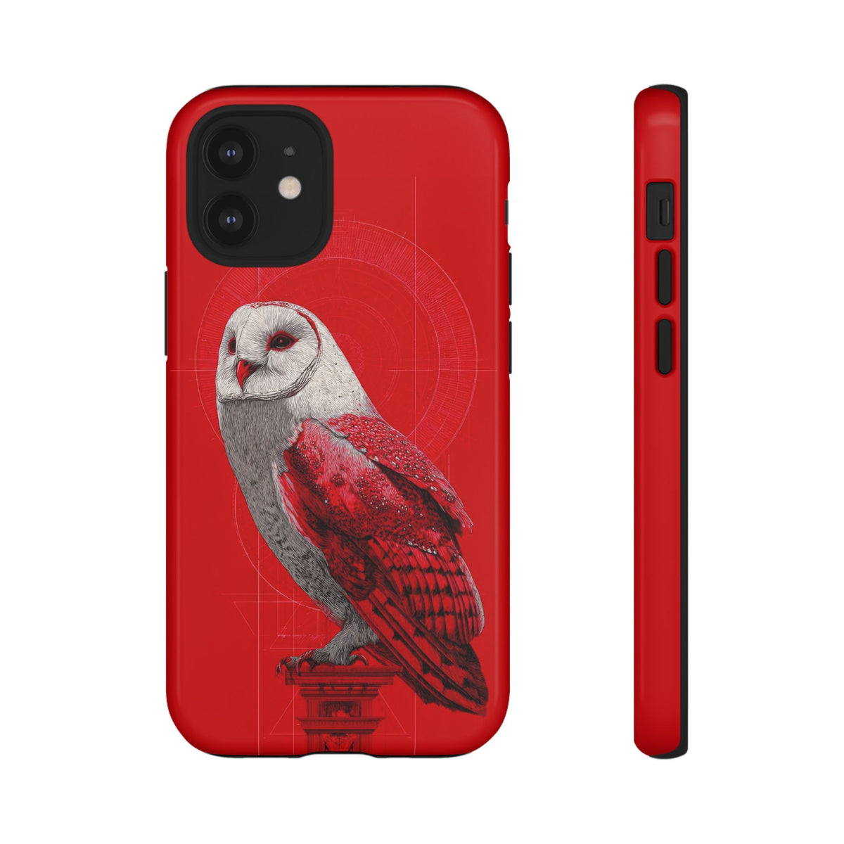 The Owl - Etching Style Series Graphic Tough Phone Cases