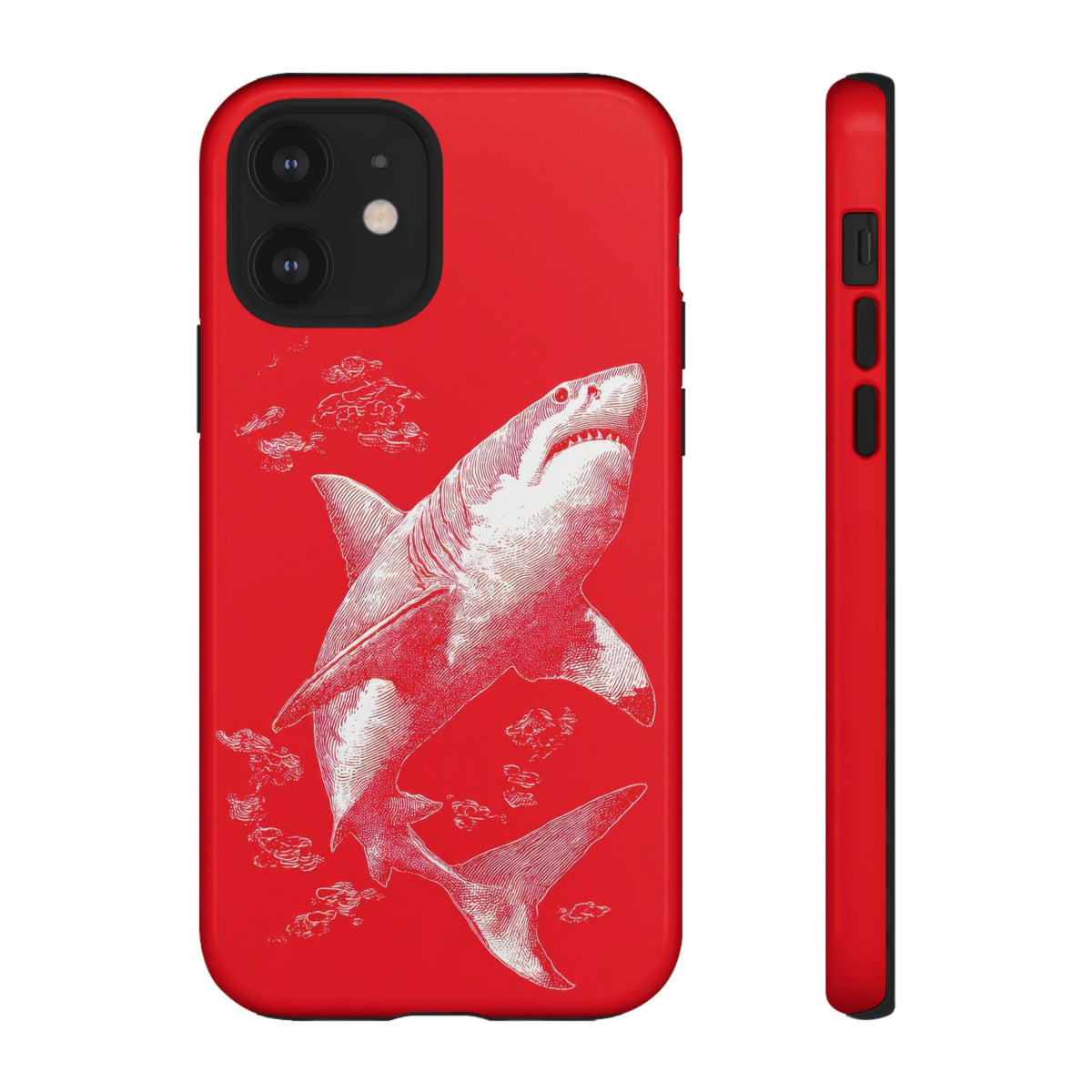 The Shark - Etching Style Series Graphic Tough Phone Cases