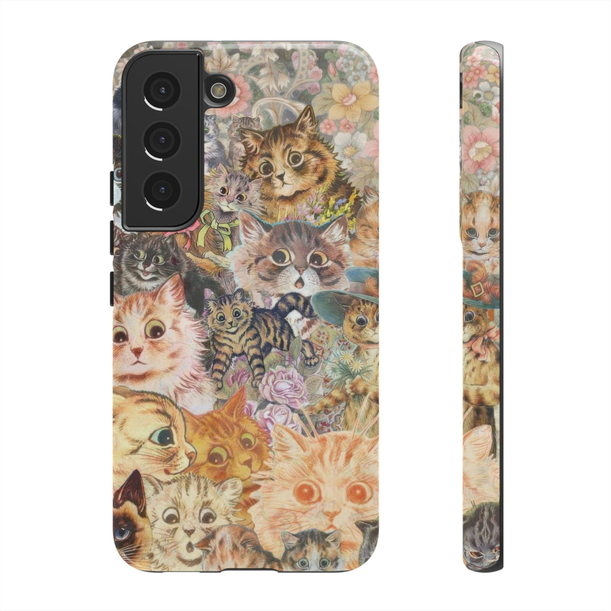 Aesthetic Cats Case - Vintage Kitty Graphic Tough Phone Cases