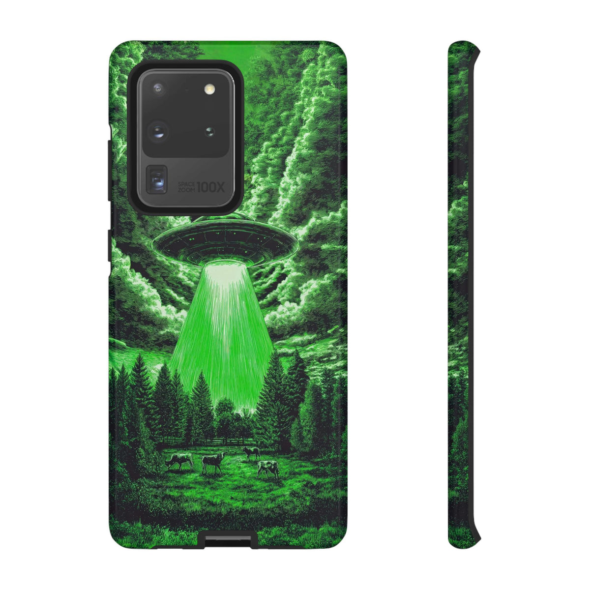 Vintage Alien UFO Graphic Tough Phone Cases