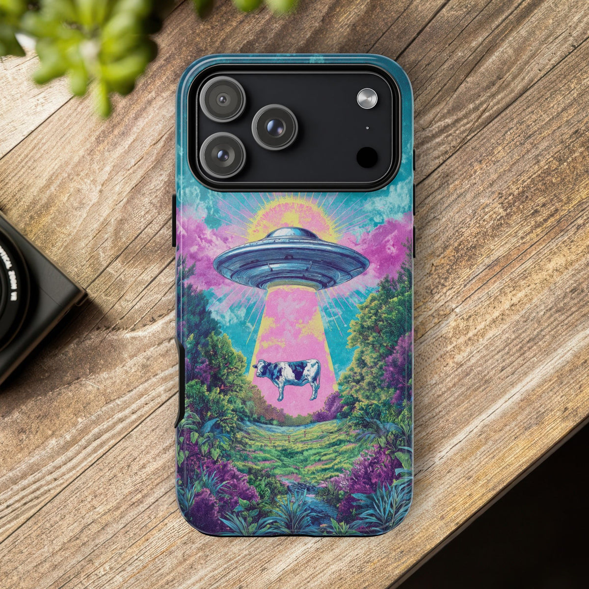 Vintage Alien UFO Graphic Tough Phone Cases