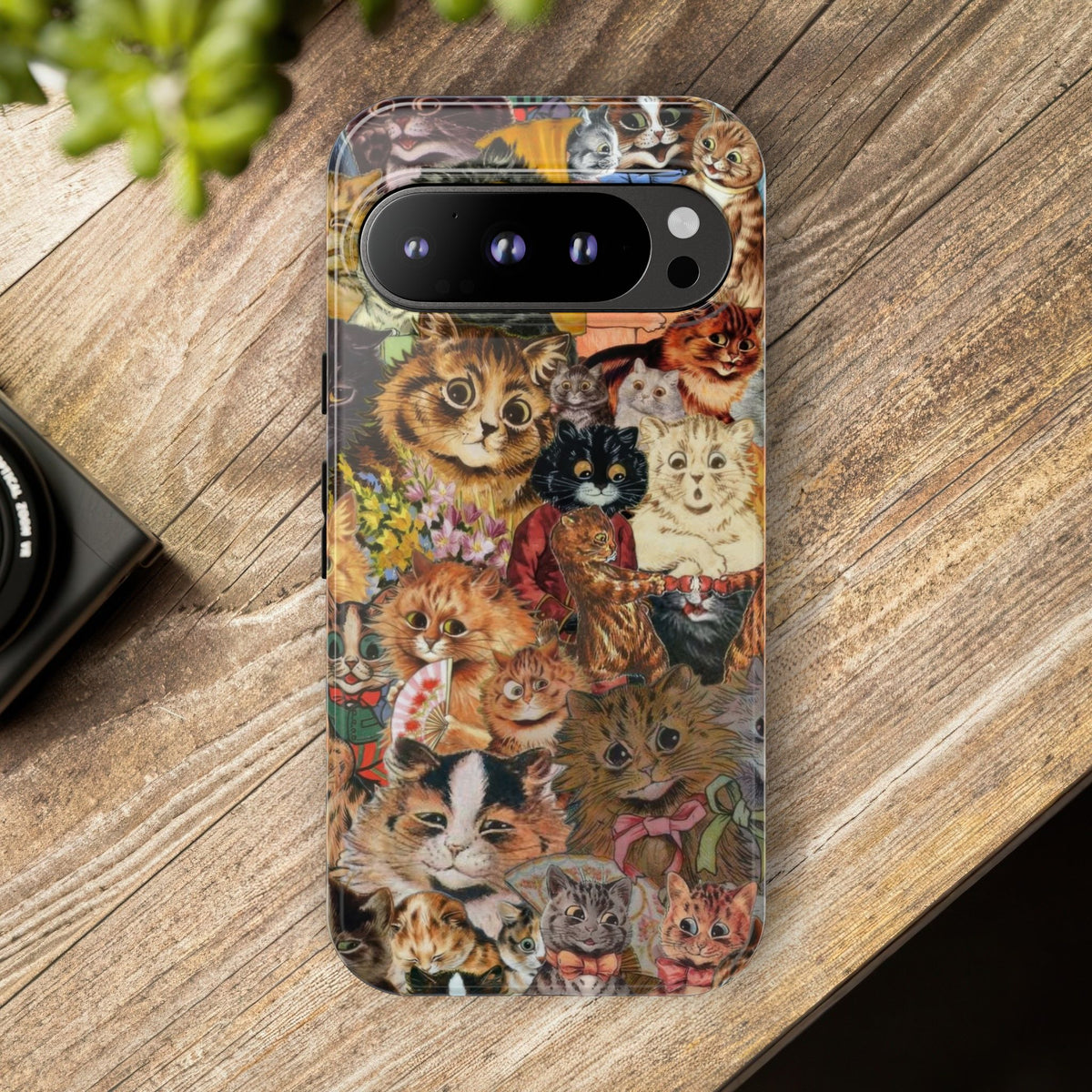 Aesthetic Cats Case - Vintage Kitty Graphic Tough Phone Cases