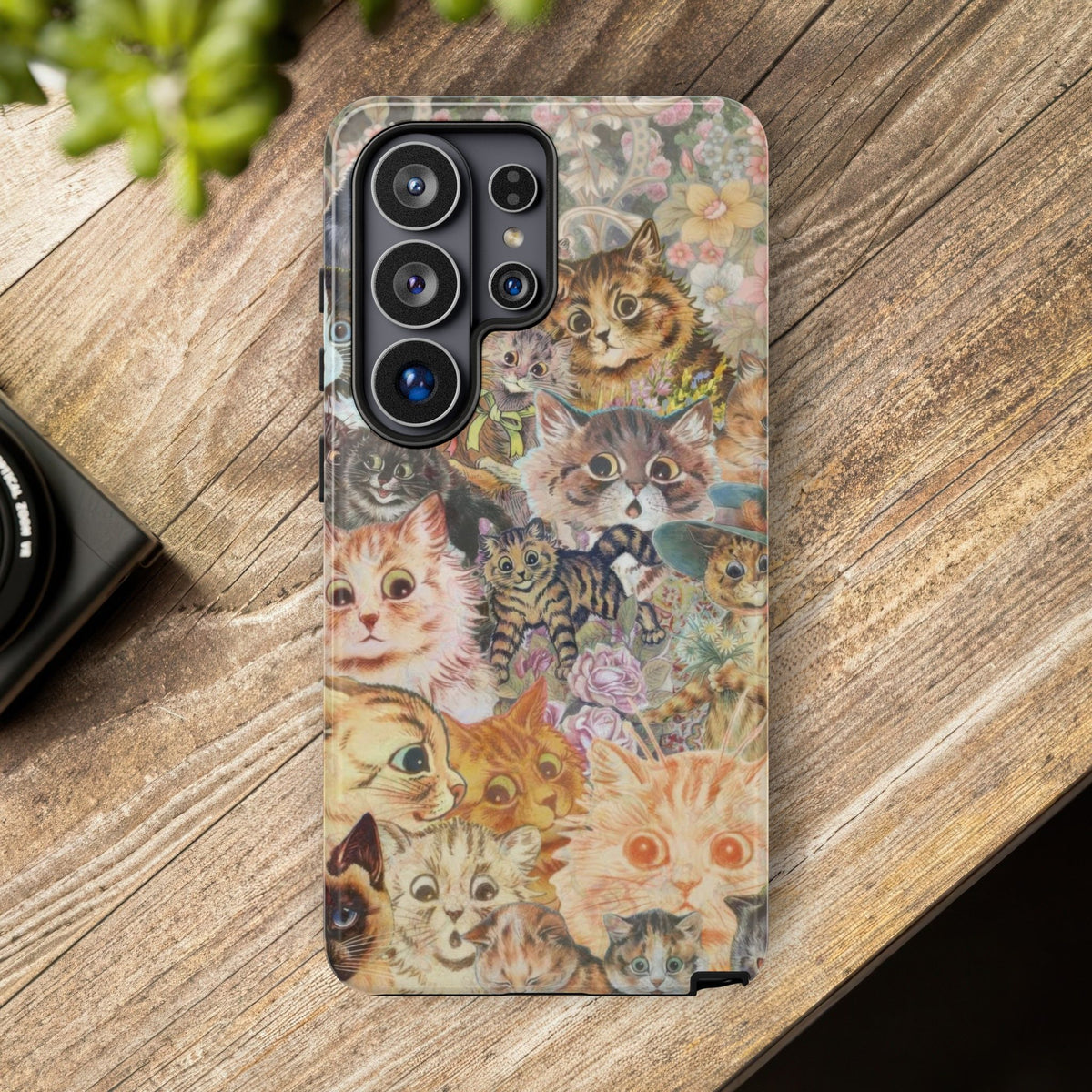 Aesthetic Cats Case - Vintage Kitty Graphic Tough Phone Cases