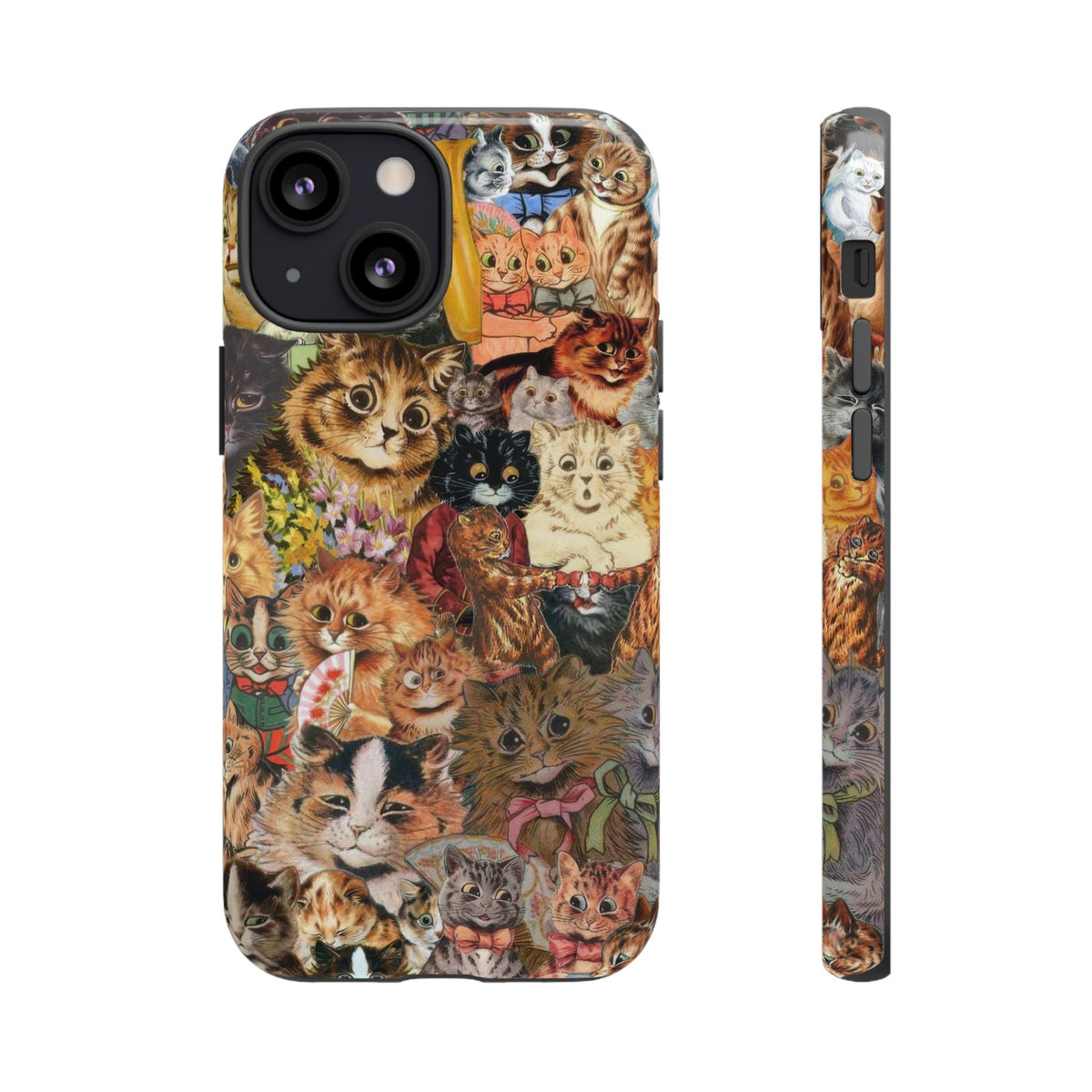 Aesthetic Cats Case - Vintage Kitty Graphic Tough Phone Cases
