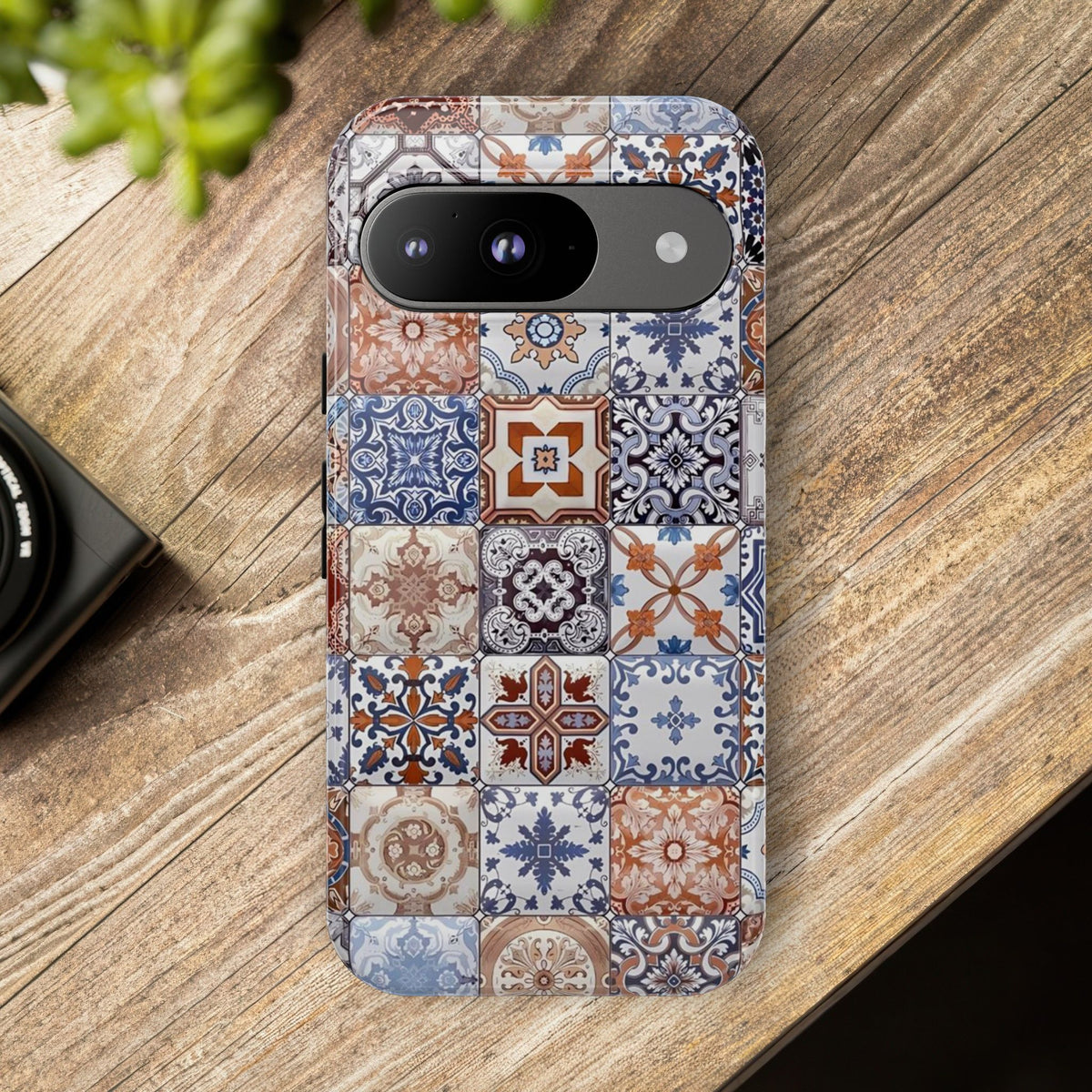 Vintage Mosaic Tile Graphic Tough Phone Cases
